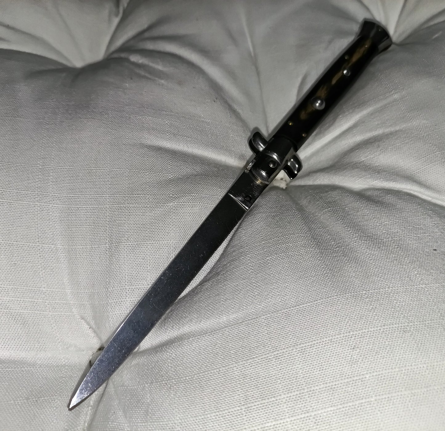 Stiletto automatico italiano - vintage Brown-Black handle version 28 cm (ricondizionato)