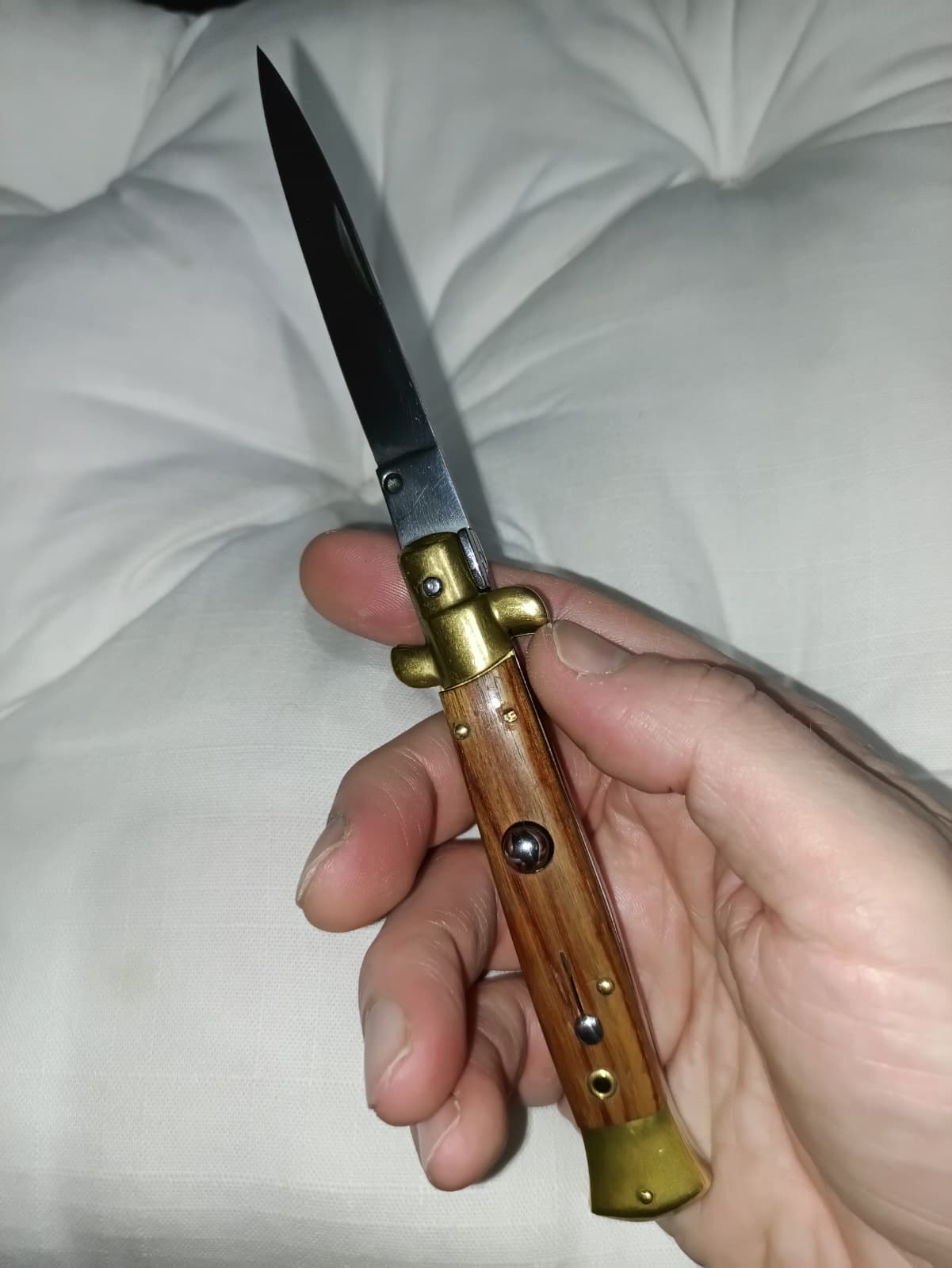 Stiletto automatico italiano - Vintage Wood version 23 cm