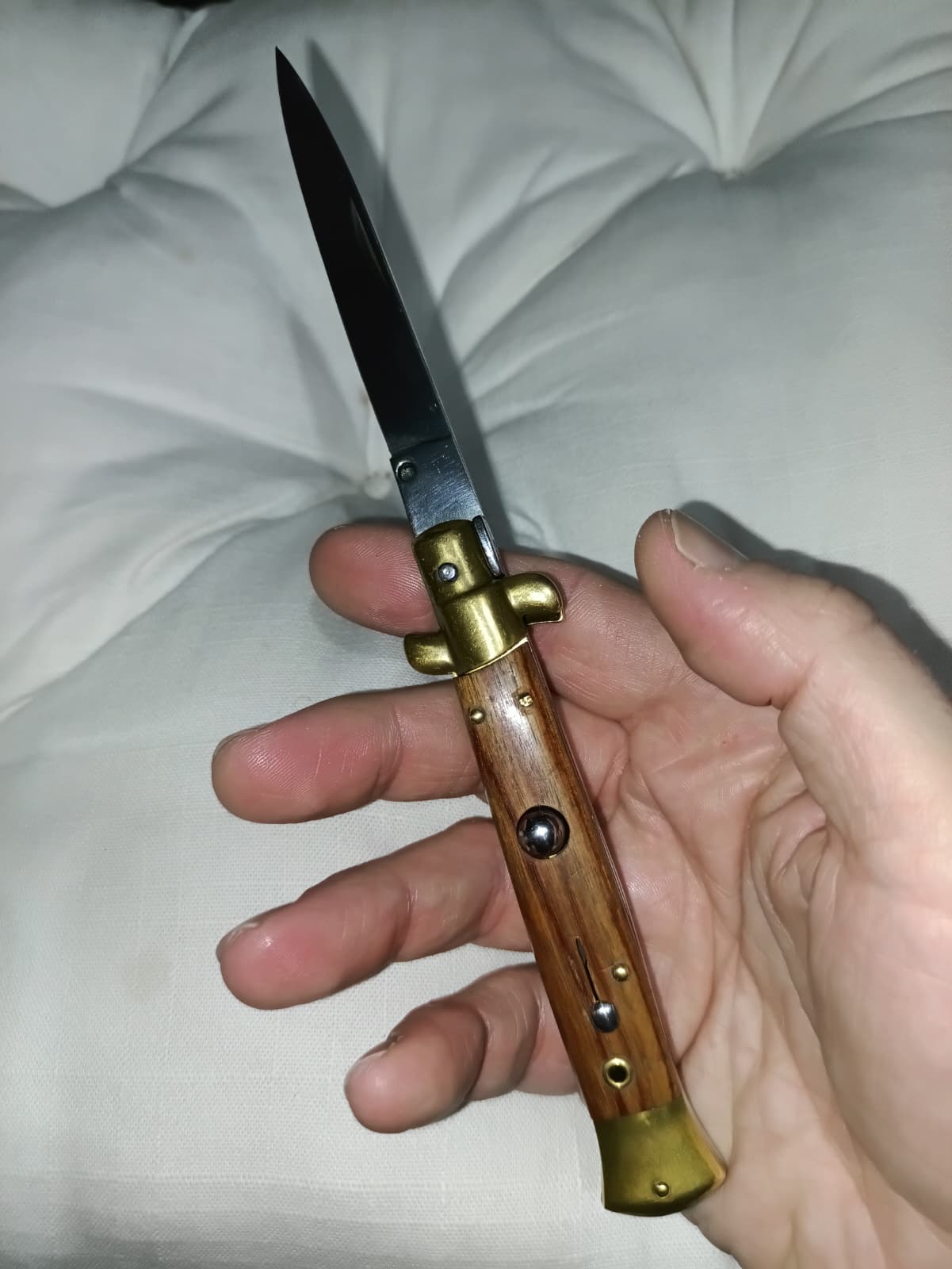 Stiletto automatico italiano - Vintage Wood version 23 cm