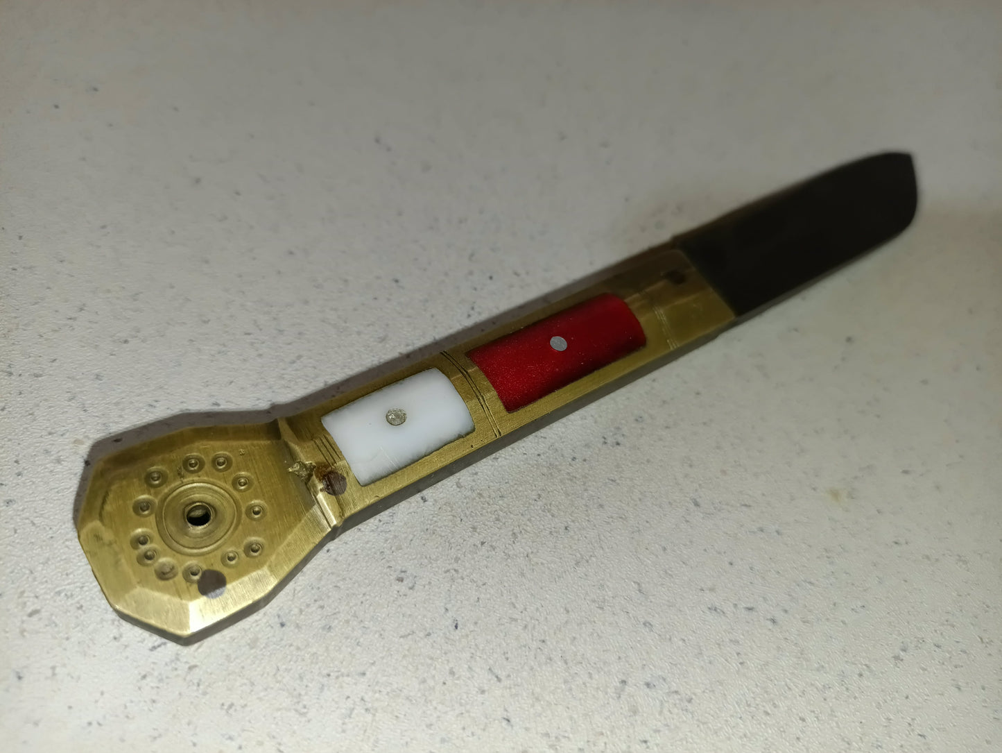 Coltello d'epoca vintage inserti madreperla knife da collezione anni '50