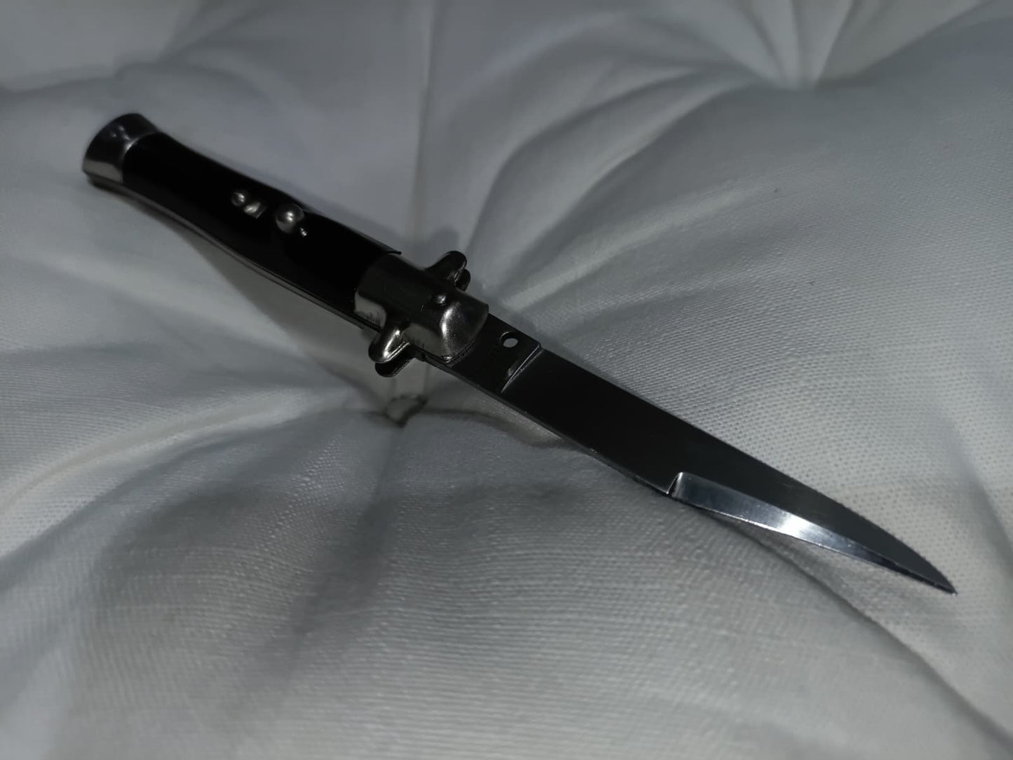 Stiletto automatico italiano anni '60 - Black handle version 18 cm