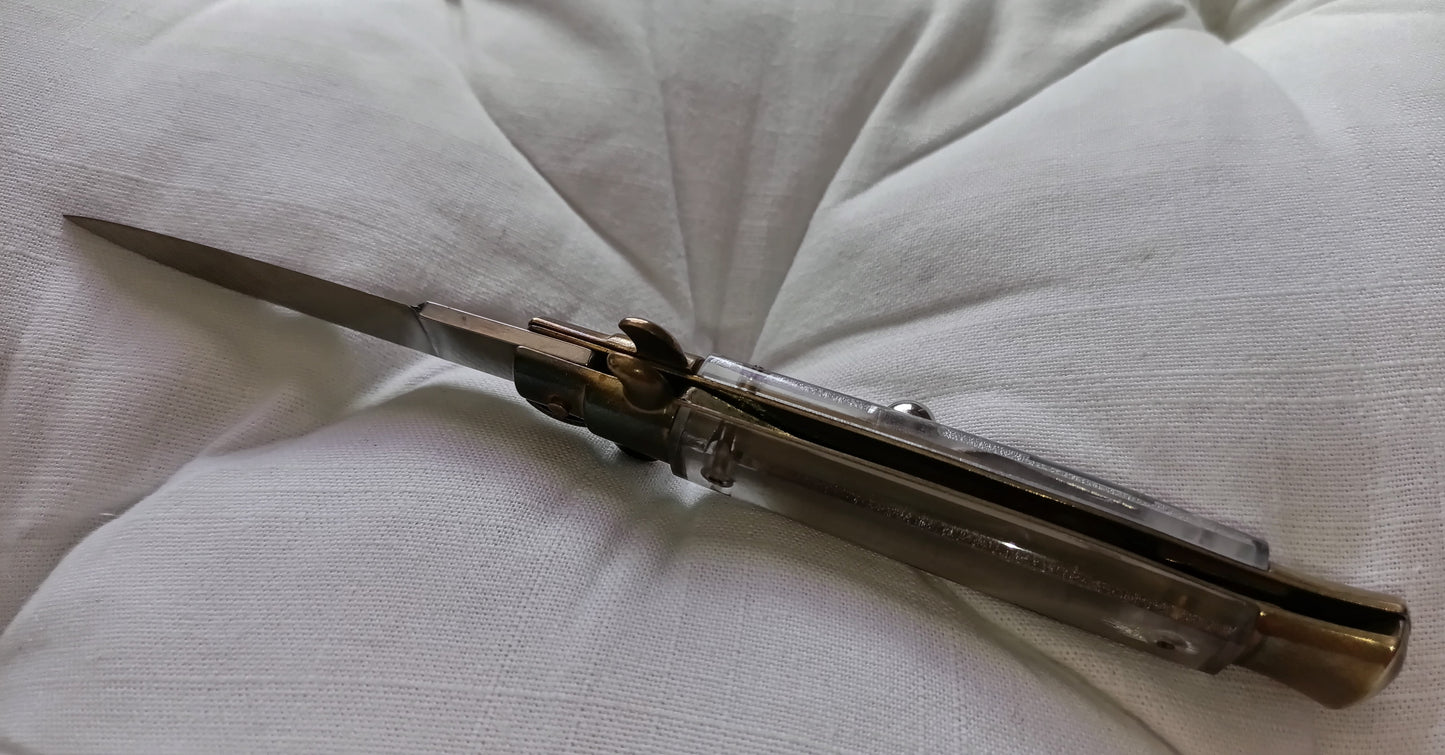 Stiletto automatico italiano - Plexiglas version 21 cm