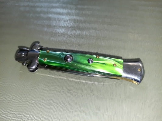 Stiletto automatico italiano - Green version 21 cm (prezzo ridotto)