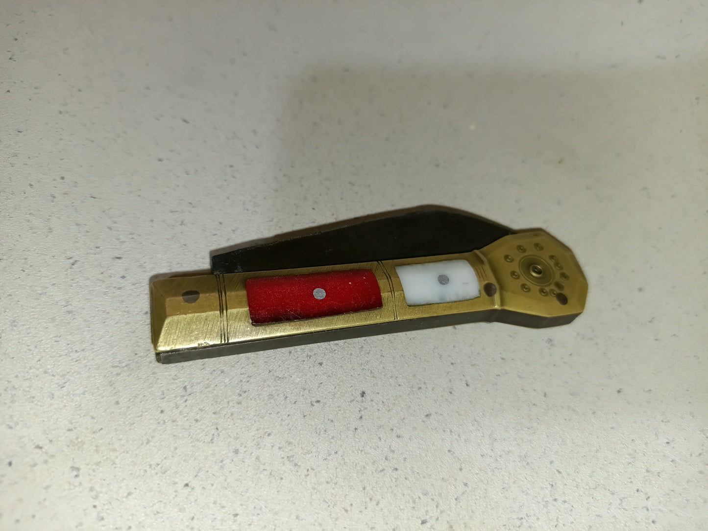 Coltello d'epoca vintage inserti madreperla knife da collezione anni '50