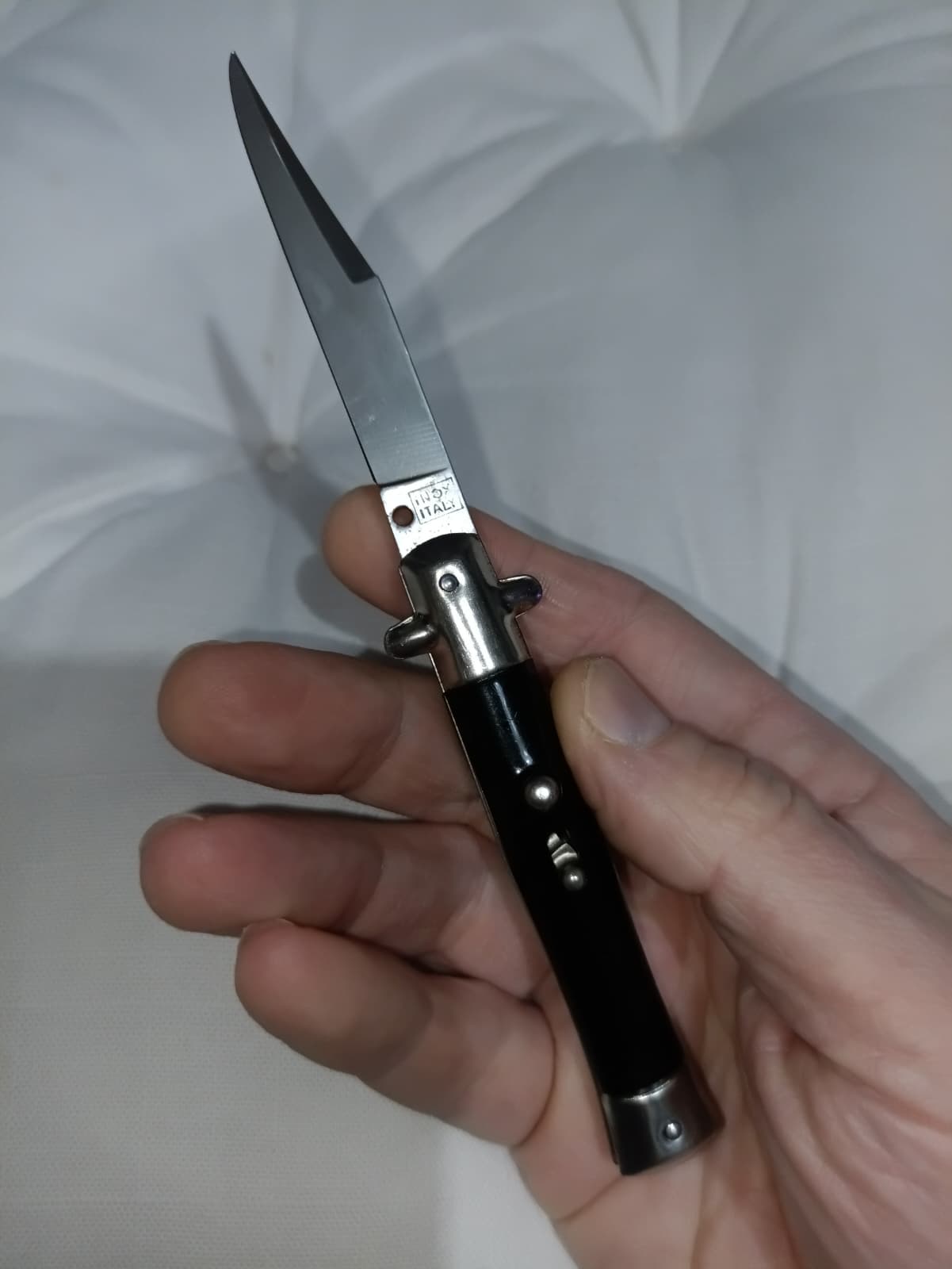 Stiletto automatico italiano anni '60 - Black handle version 18 cm