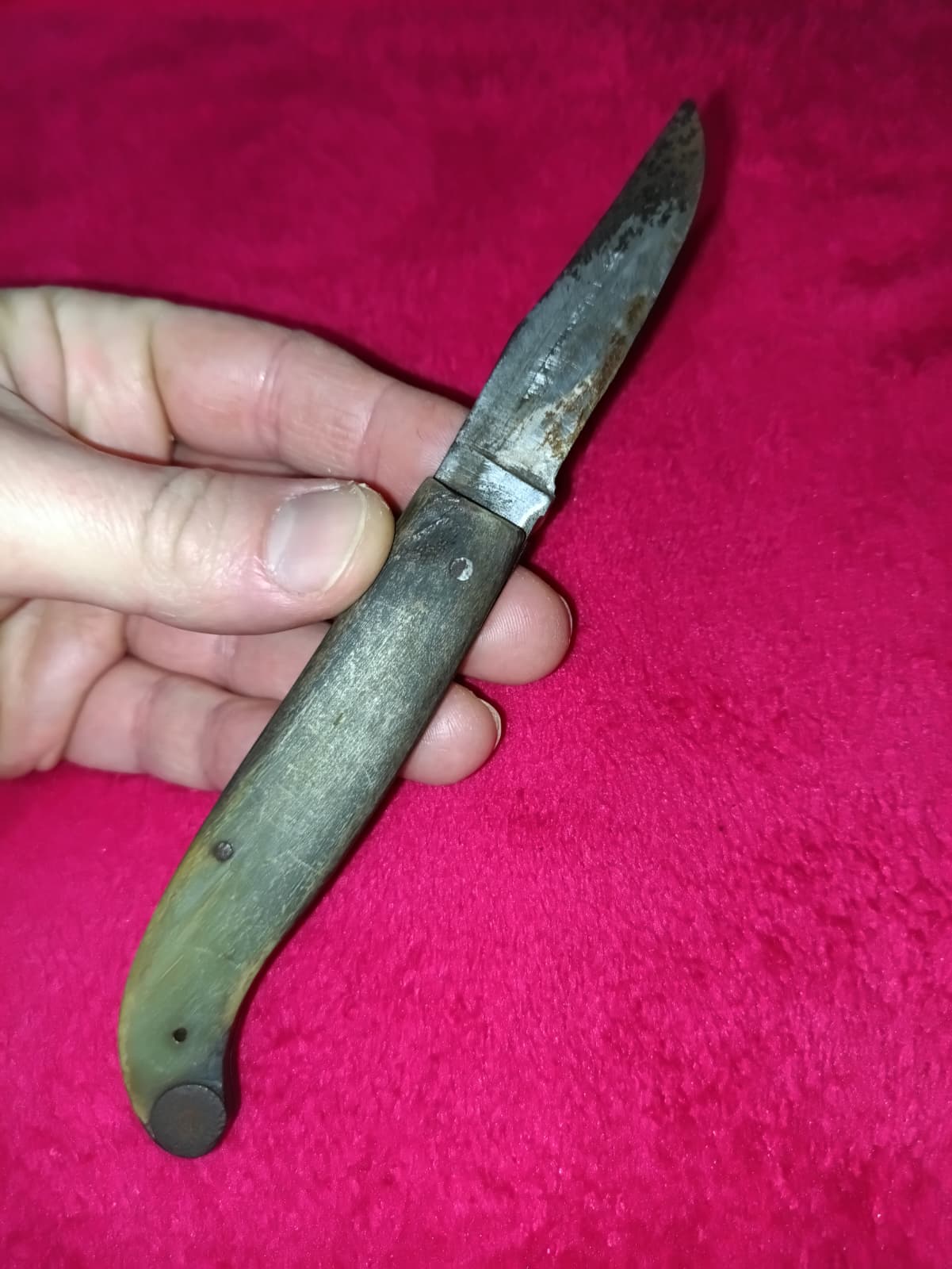 Coltello da caccia manico in osso anni '50 - Zuava di Scarperia S. B.