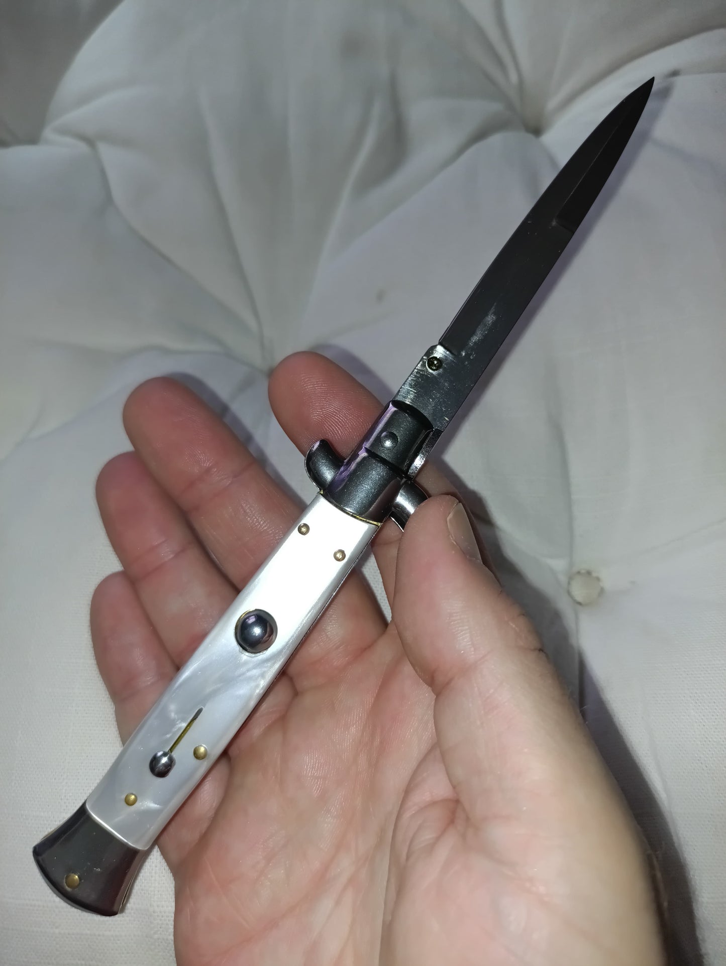 Stiletto automatico italiano - White version baionetta 23 cm (ricondizionato)