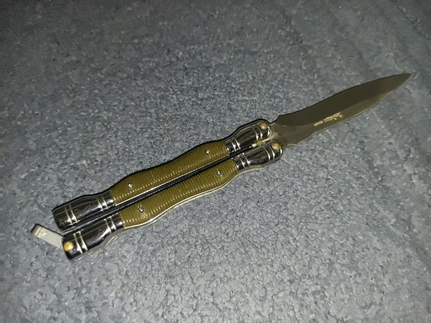 Coltello Andujar Spain Balisong Butterfly Farfalla vintage originale