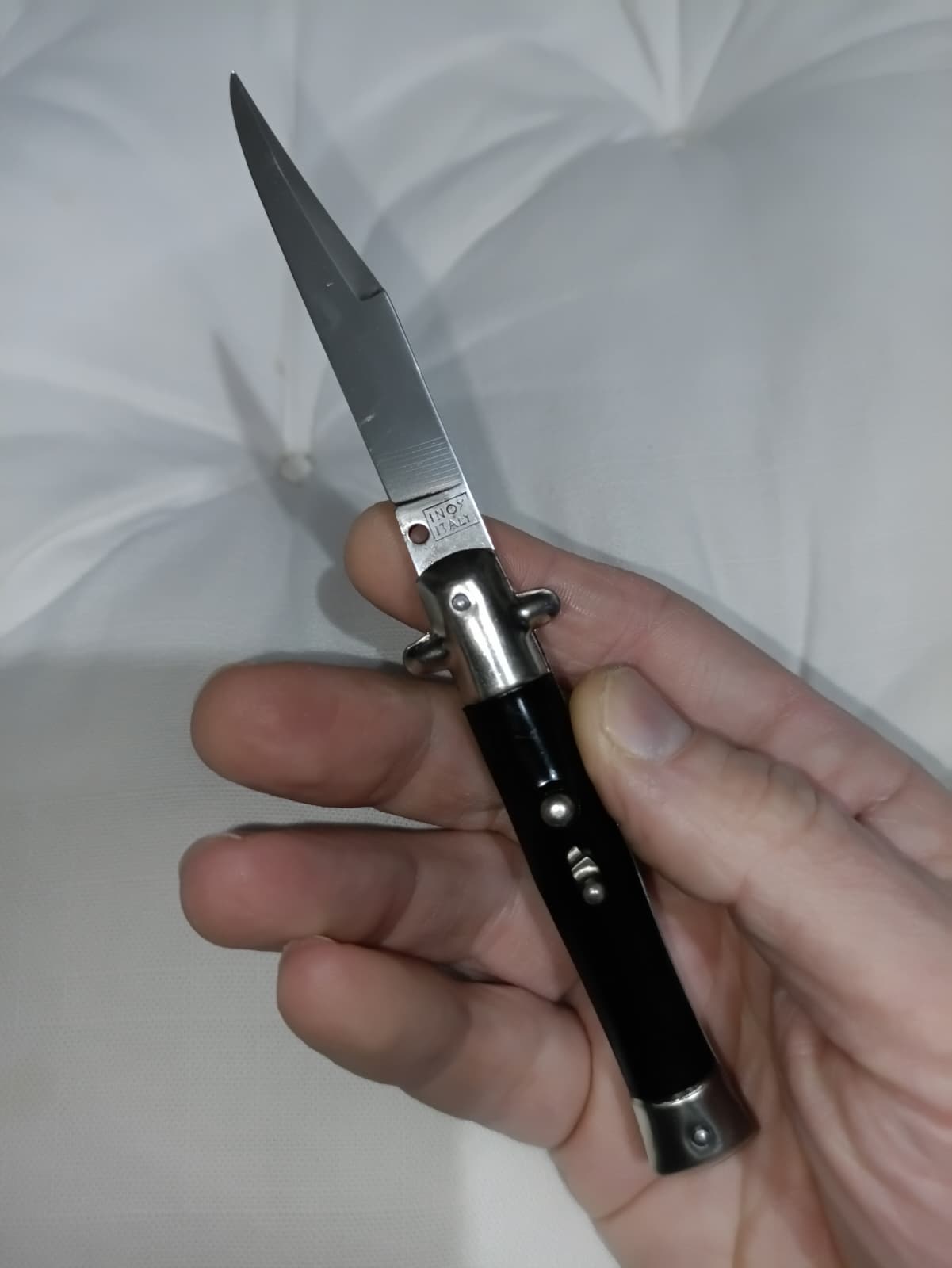 Stiletto automatico italiano anni '60 - Black handle version 18 cm
