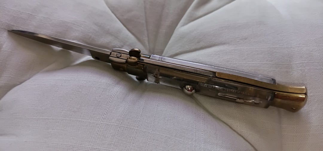 Stiletto automatico italiano - Plexiglas version 21 cm