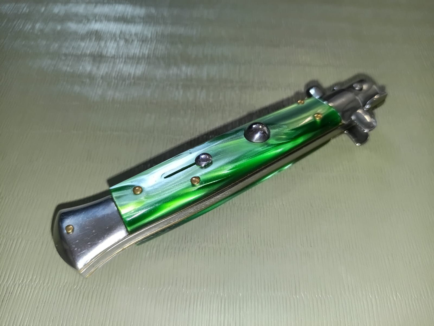Stiletto automatico italiano - Green version 21 cm (prezzo ridotto)