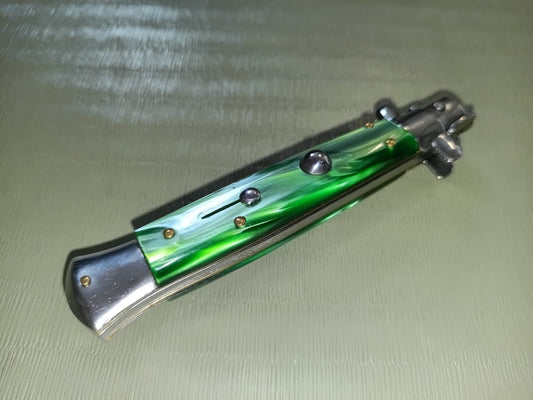 Stiletto automatico italiano - Green version 21 cm (prezzo ridotto)