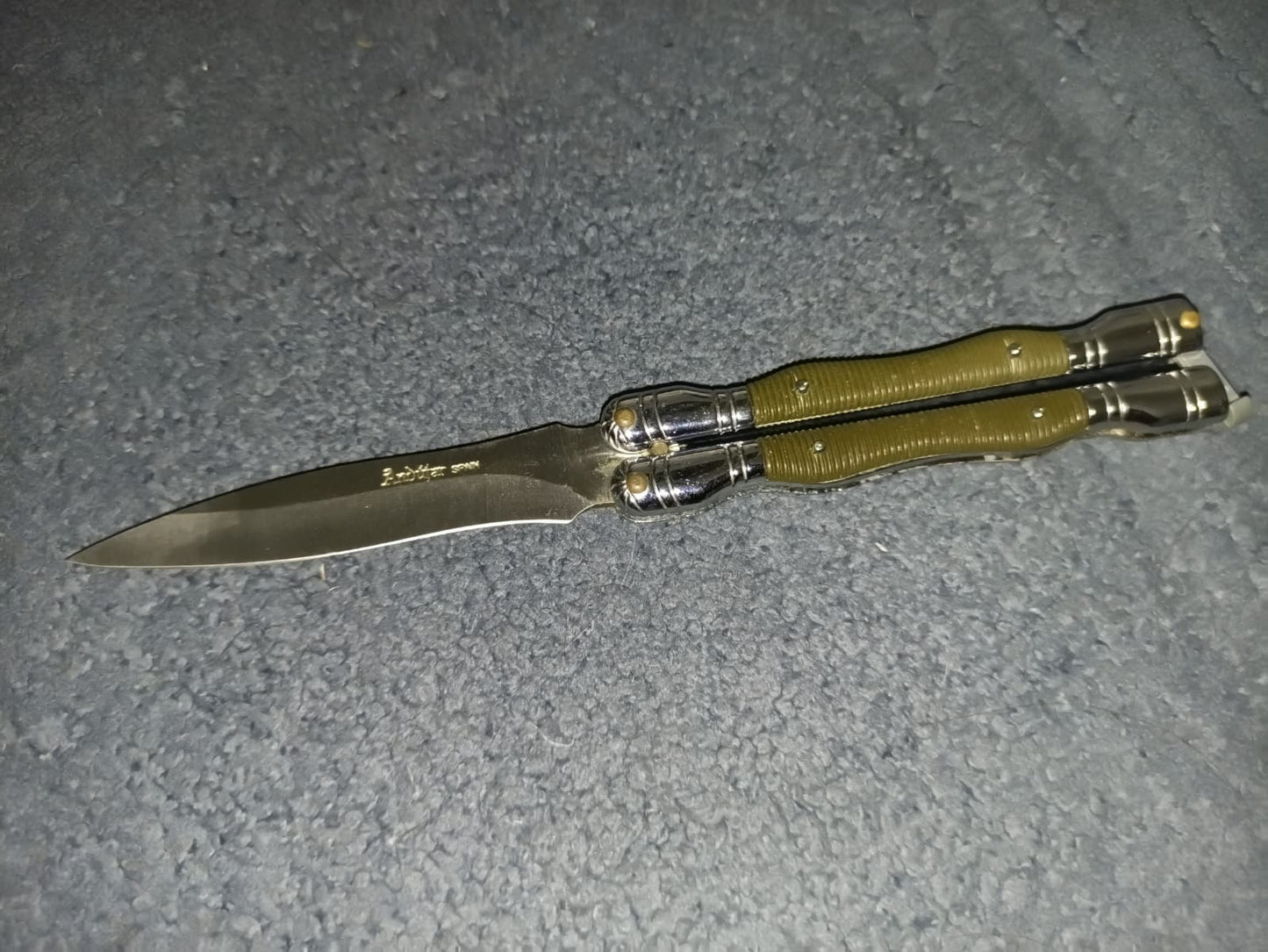 Coltello Andujar Spain Balisong Butterfly Farfalla vintage originale