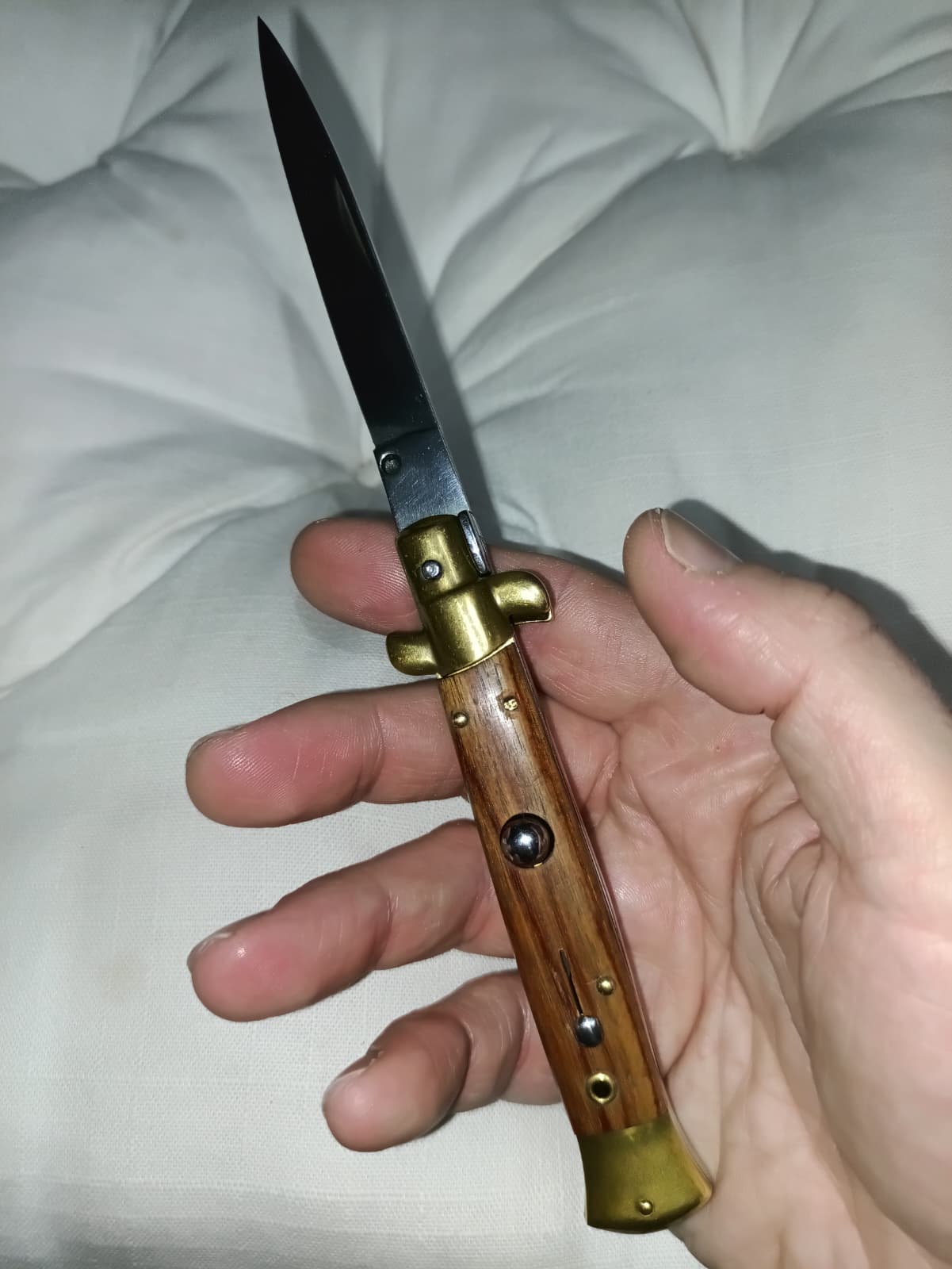 Stiletto automatico italiano - Vintage Wood version 23 cm