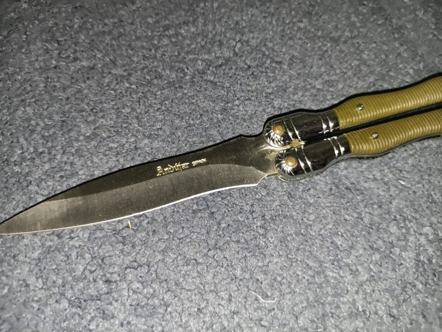 Coltello Andujar Spain Balisong Butterfly Farfalla vintage originale