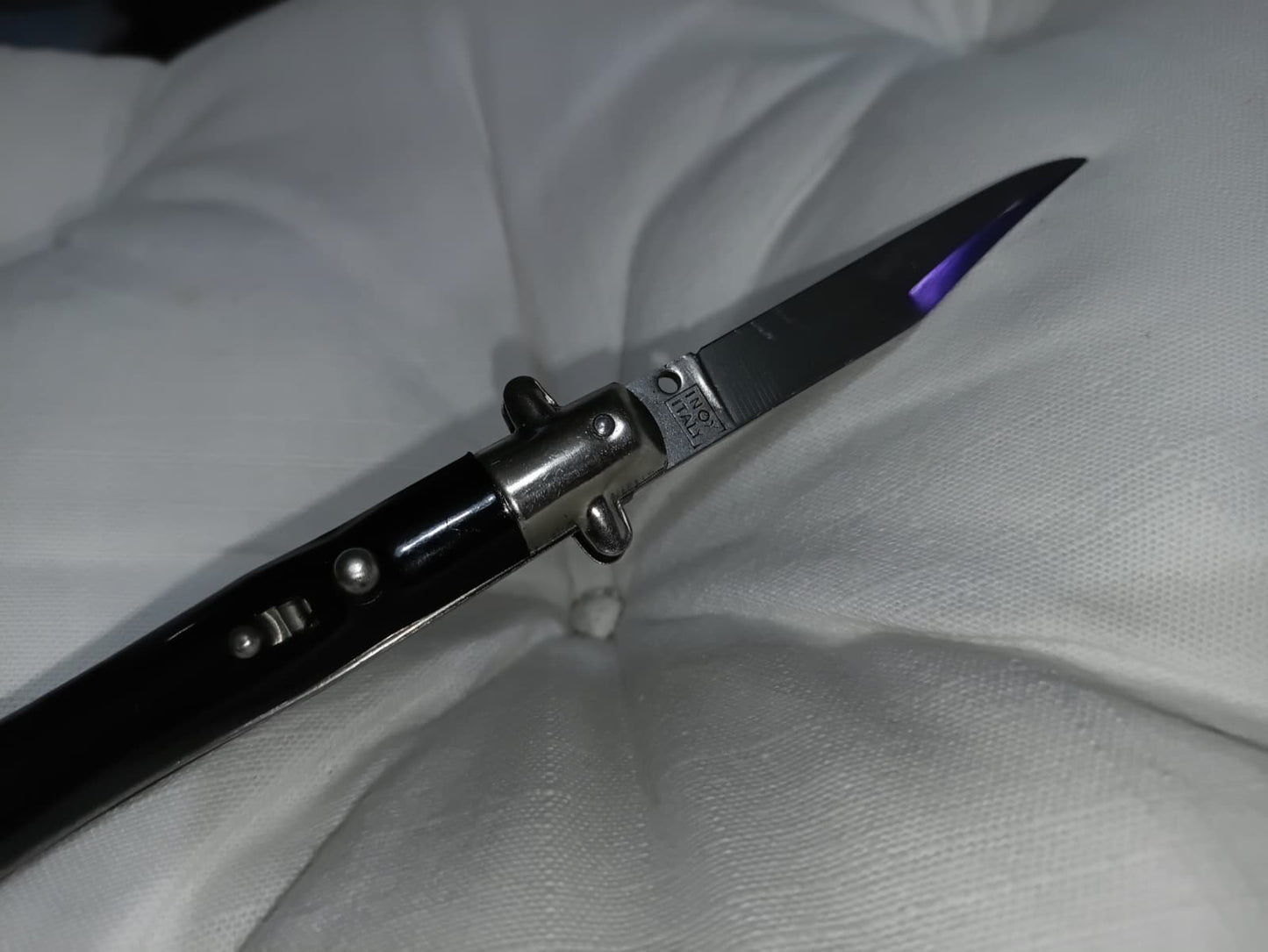 Stiletto automatico italiano anni '60 - Black handle version 18 cm