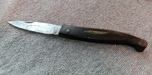 Coltello Zuava di Scarperia manico in legno vintage Italy collezione caccia 19 cm