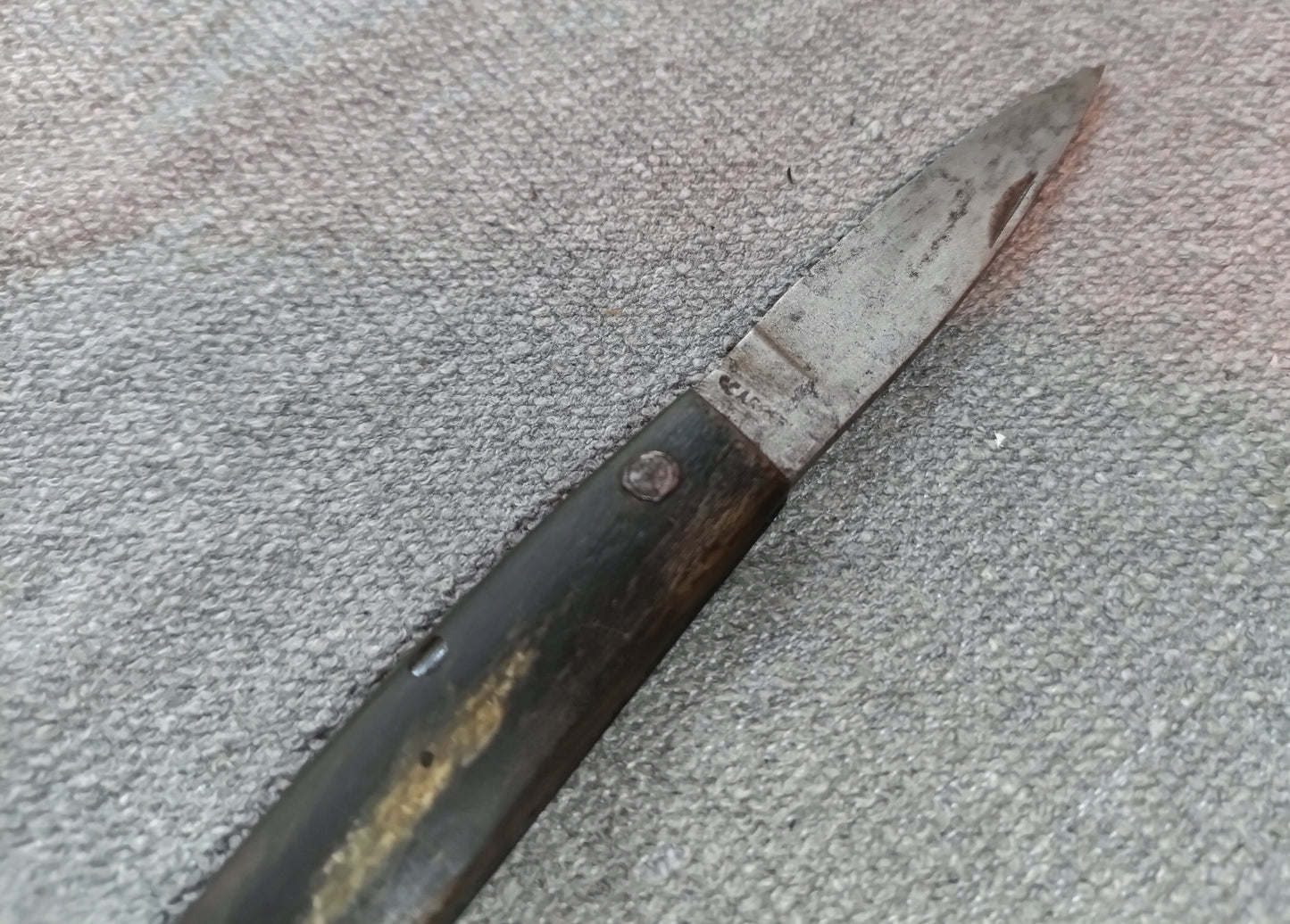 Coltello Zuava di Scarperia manico in legno vintage Italy collezione caccia 19 cm