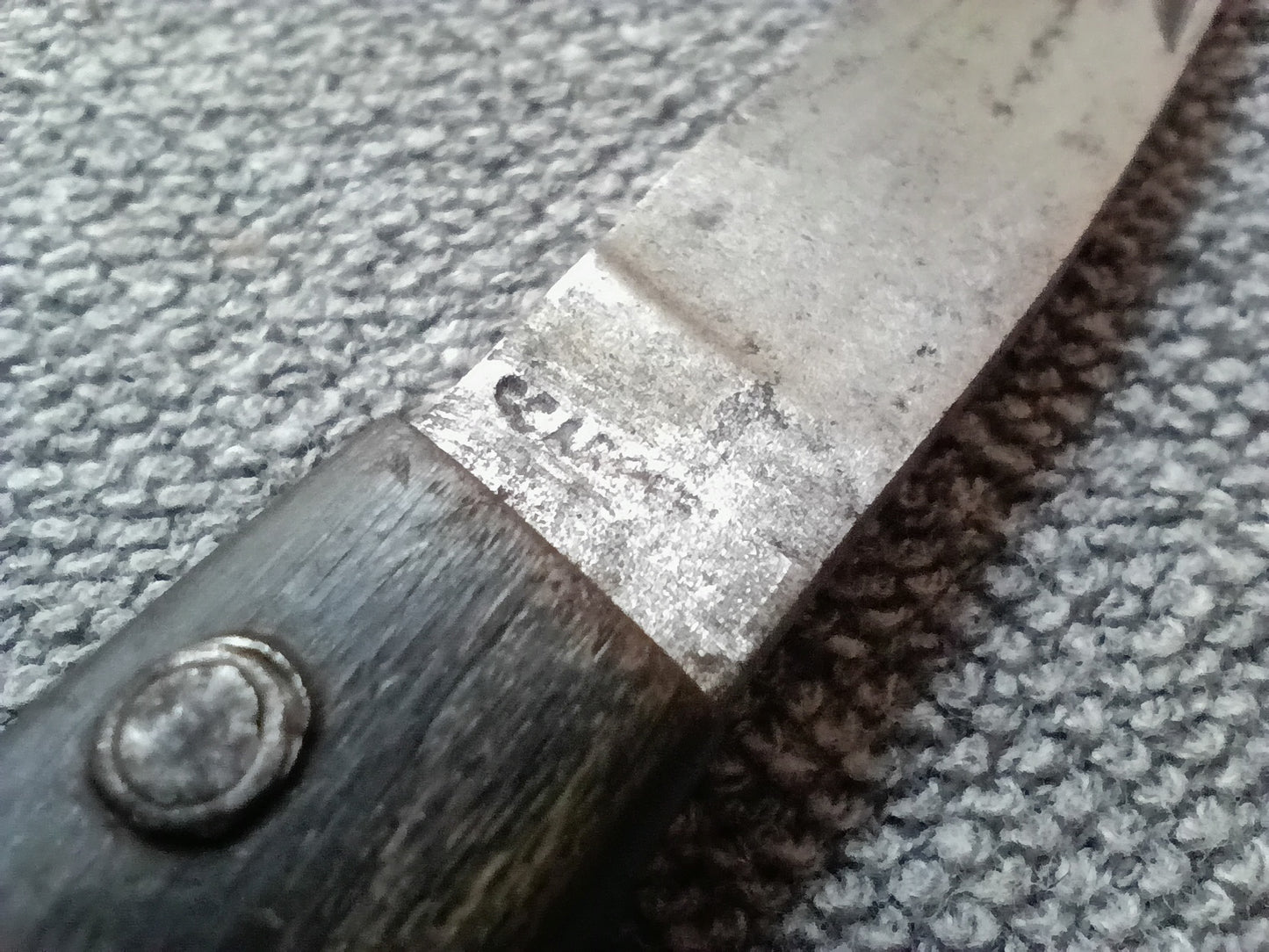 Coltello Zuava di Scarperia manico in legno vintage Italy collezione caccia 19 cm