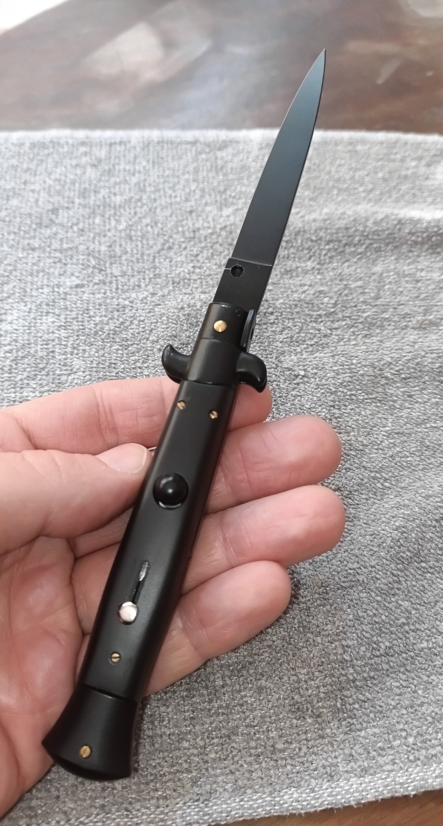 Stiletto automatico italiano - Black version 23 cm