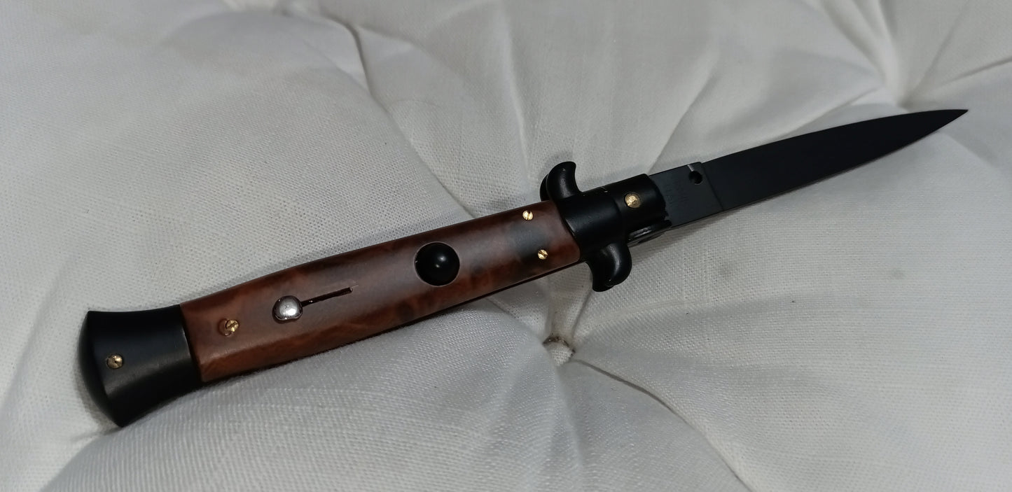Stiletto automatico italiano - Black and Brown version 23 cm