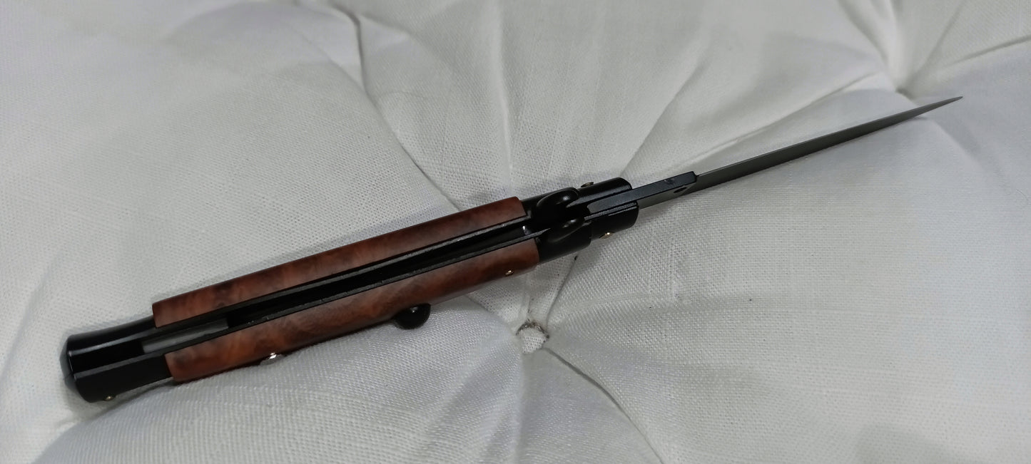 Stiletto automatico italiano - Black and Brown version 23 cm