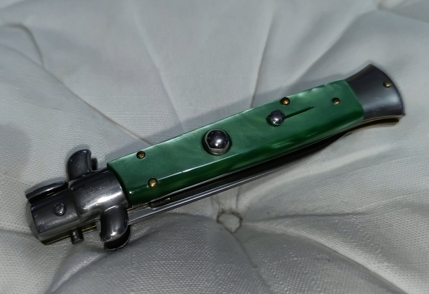 Stiletto automatico italiano - Green version 21 cm