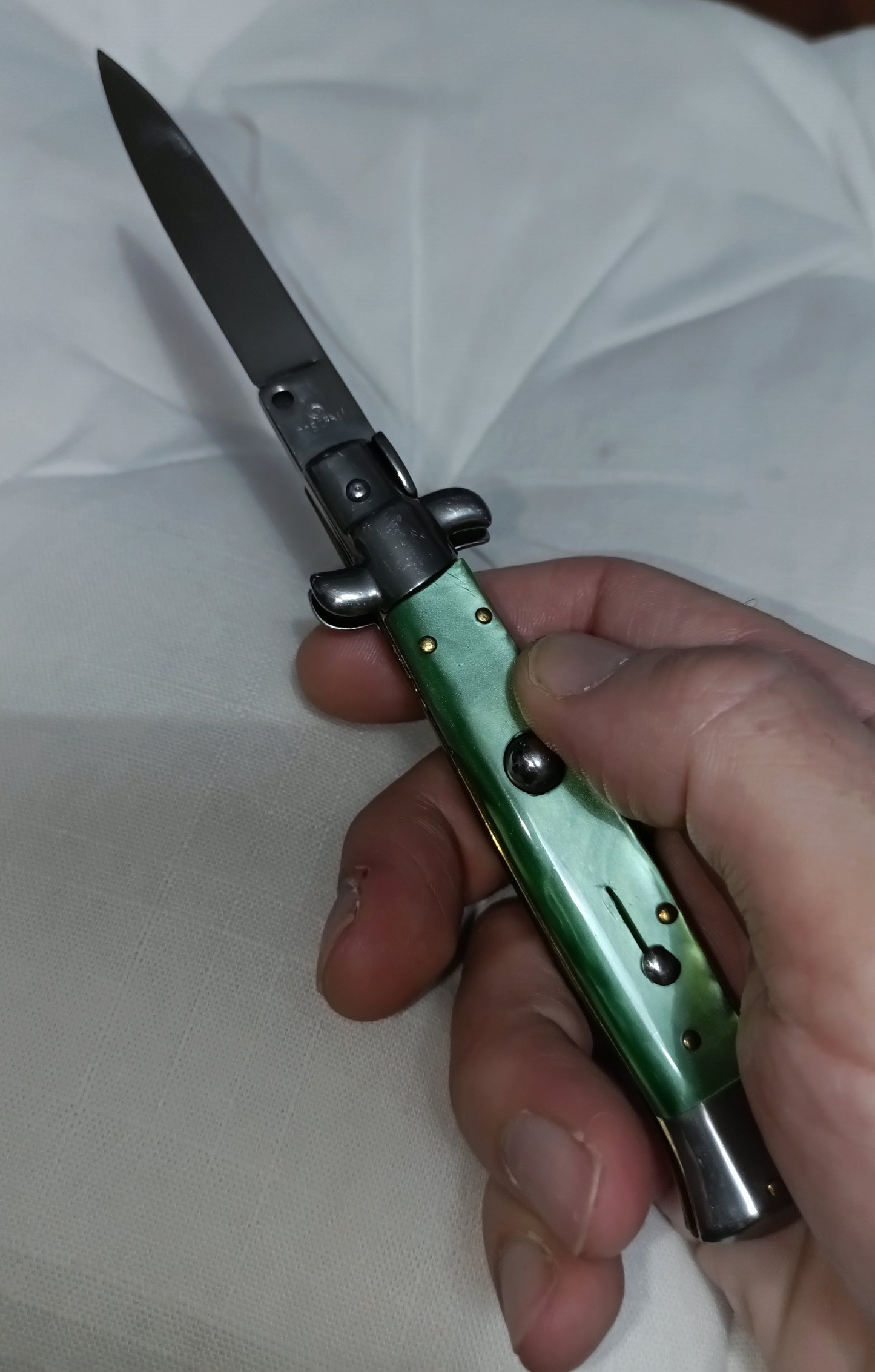 Stiletto automatico italiano - Green version 21 cm