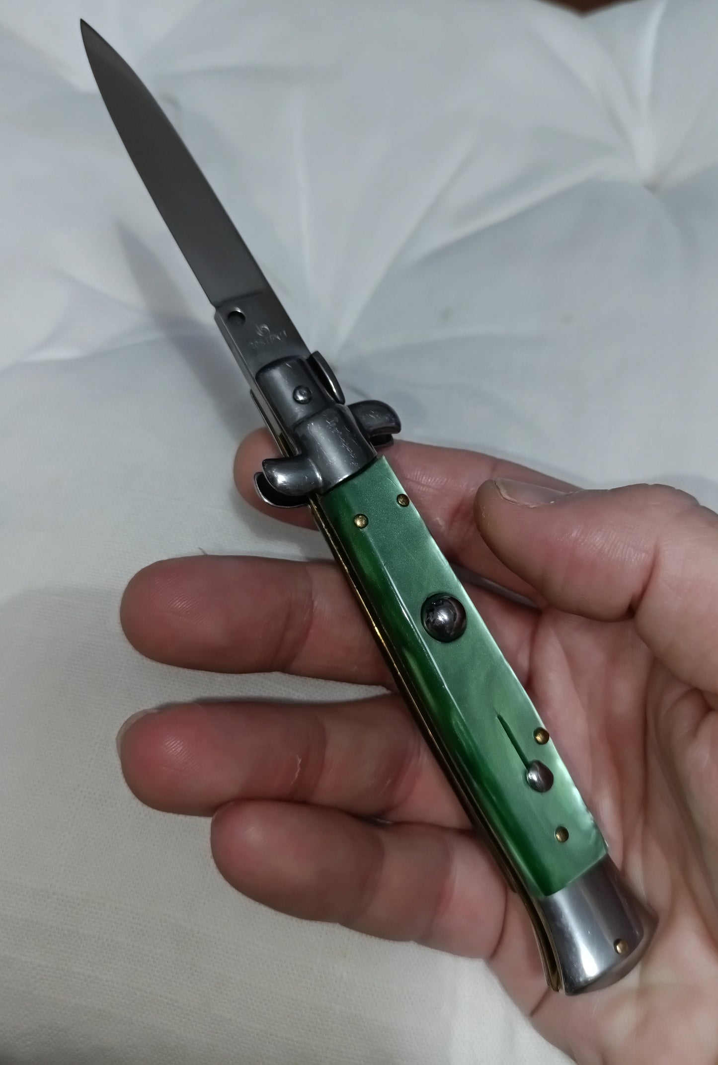 Stiletto automatico italiano - Green version 21 cm