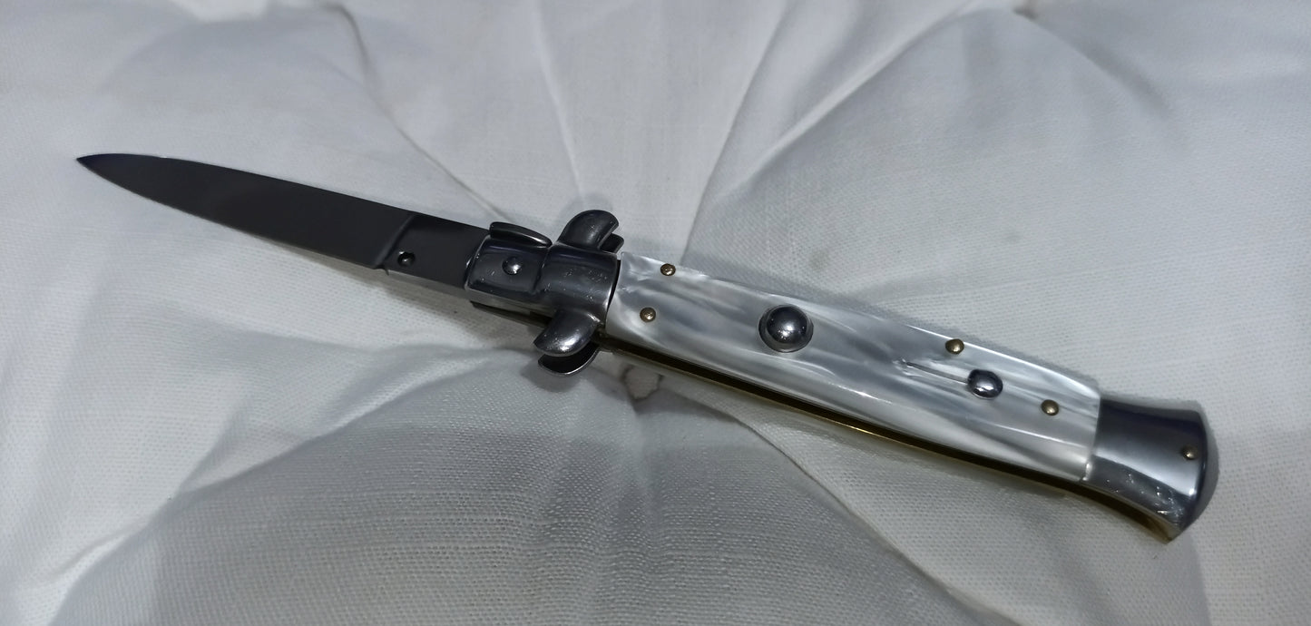 Stiletto automatico italiano - White version 21 cm