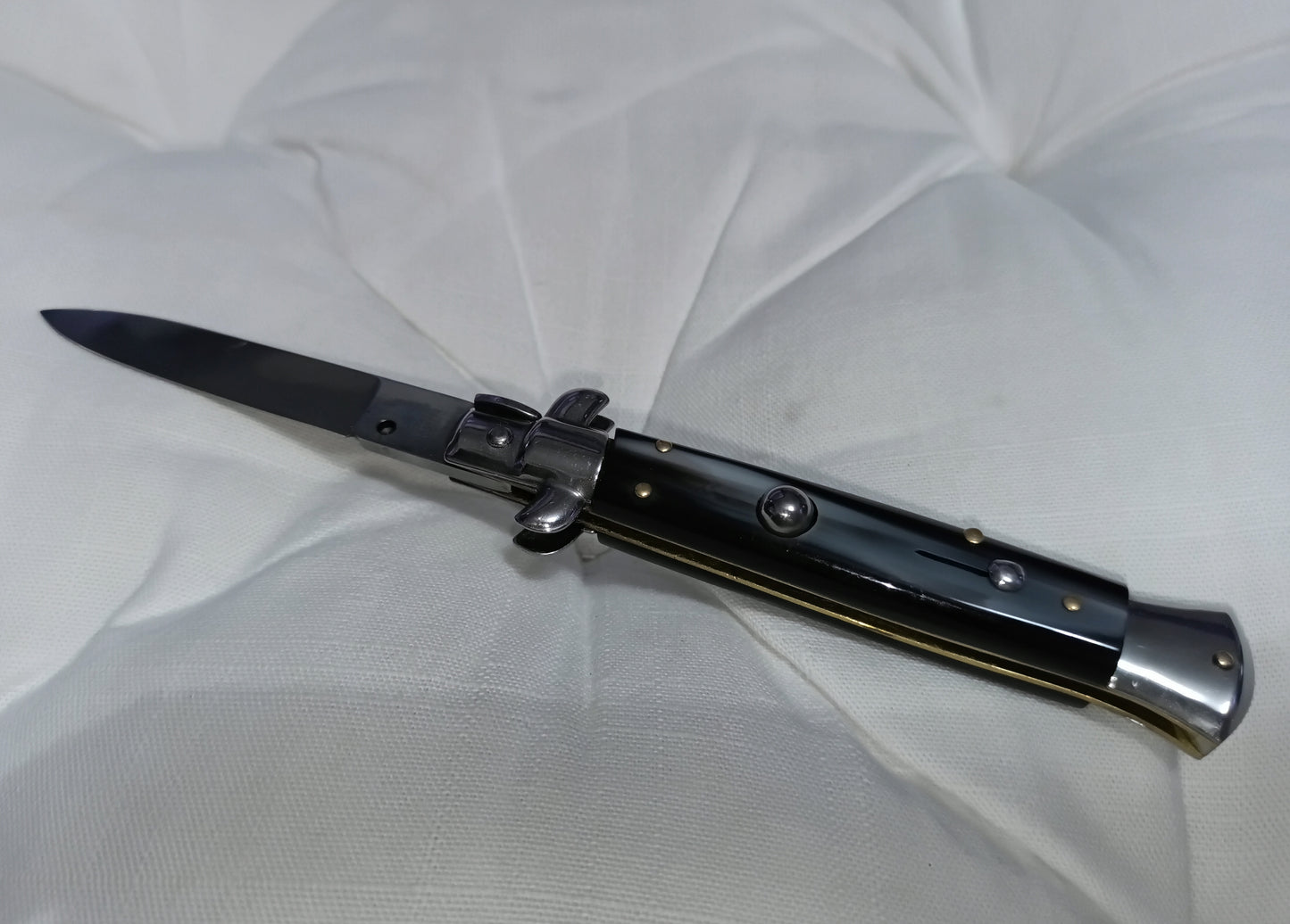 Stiletto automatico italiano - Black Grey handle version 21 cm (ricondizionato)