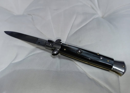 Stiletto automatico italiano - Black Grey handle version 21 cm (ricondizionato)