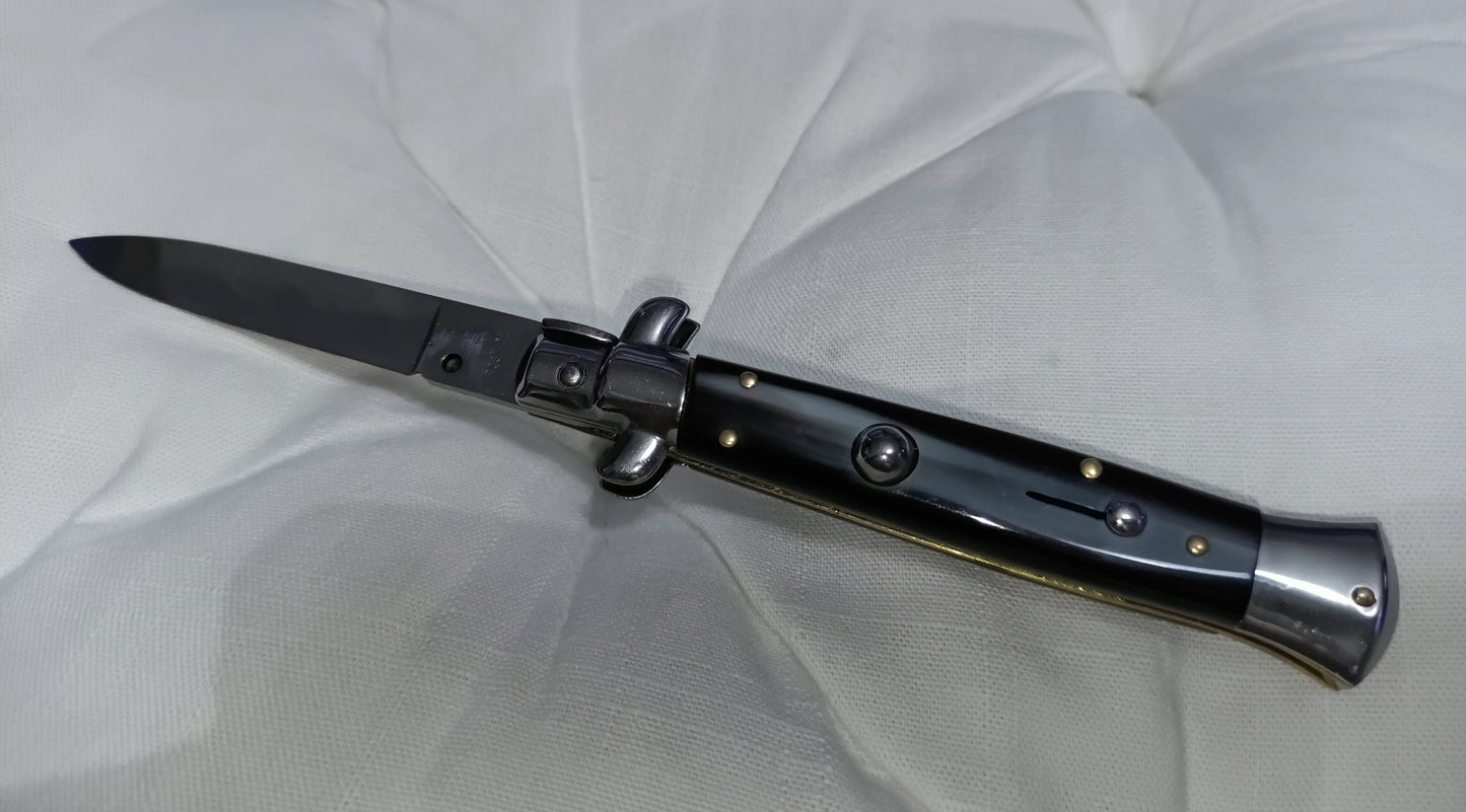 Stiletto automatico italiano - Black Grey handle version 21 cm (ricondizionato)