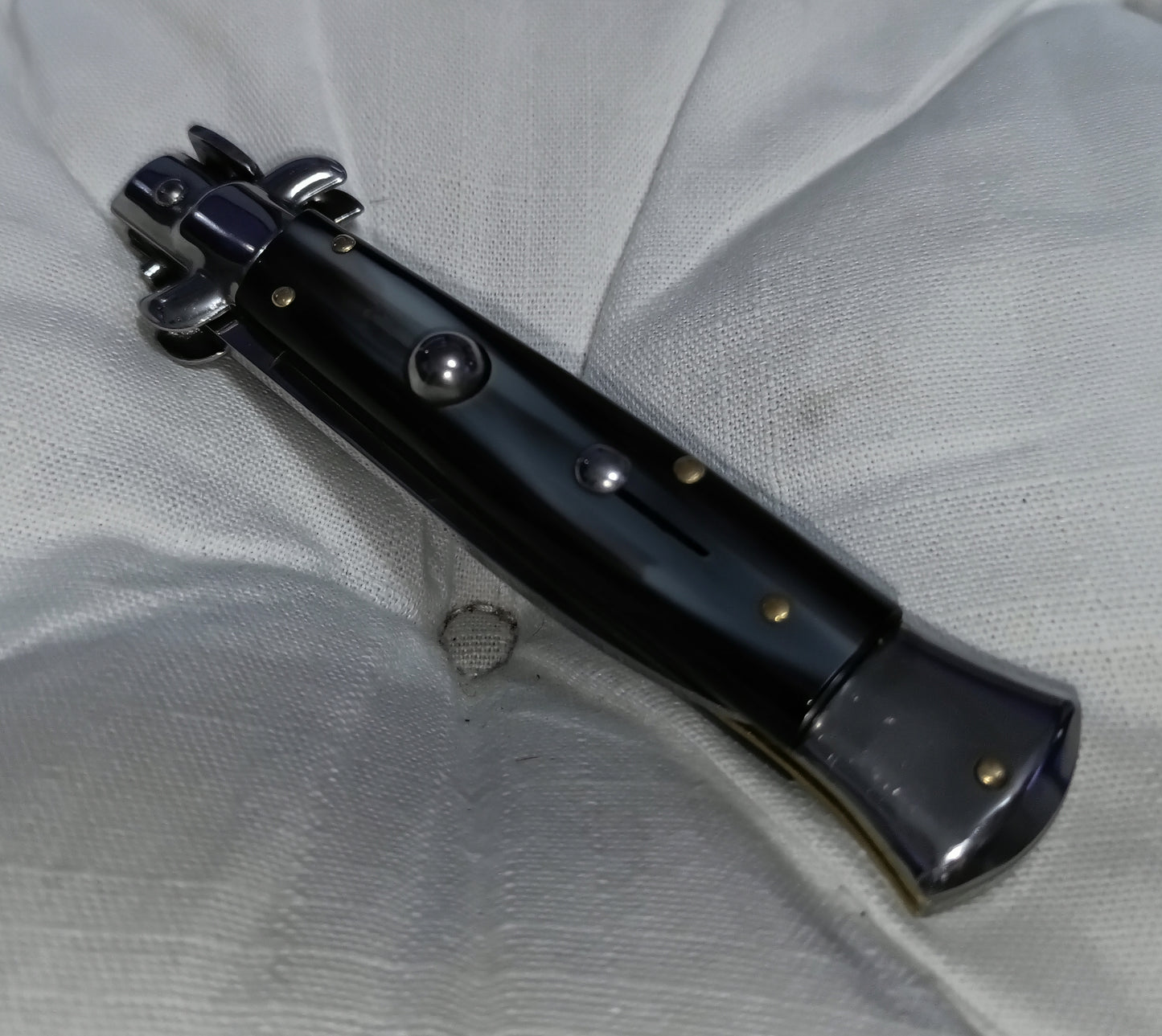 Stiletto automatico italiano - Black Grey handle version 21 cm (ricondizionato)