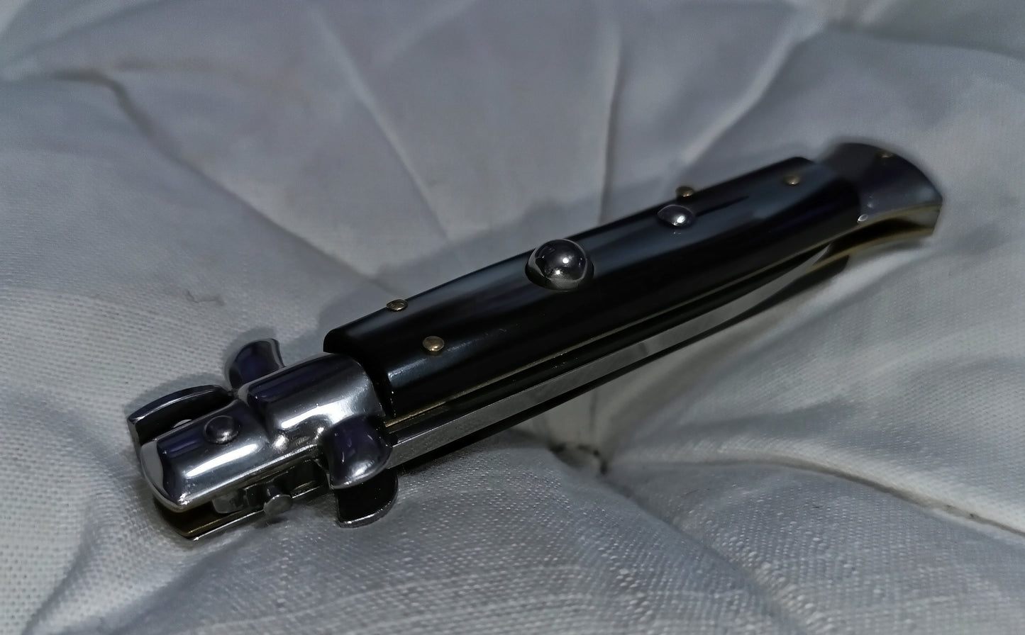 Stiletto automatico italiano - Black Grey handle version 21 cm (ricondizionato)