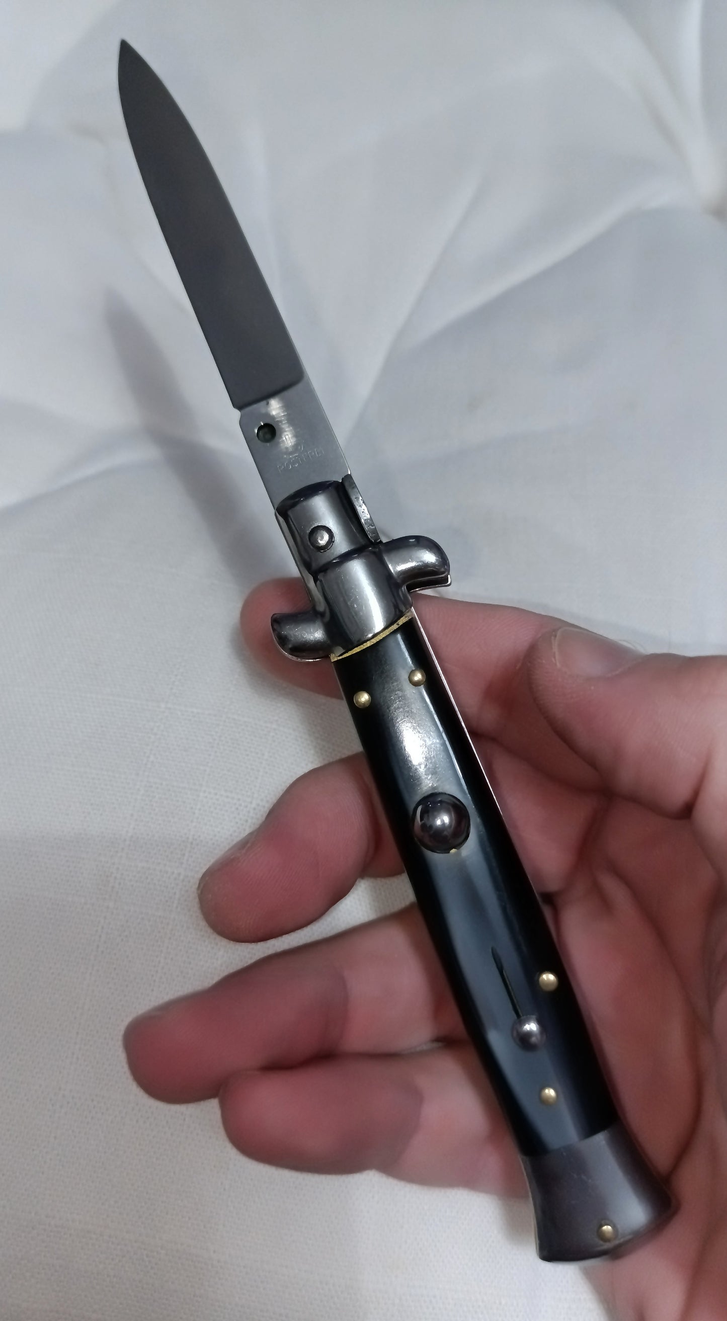 Stiletto automatico italiano - Black Grey handle version 21 cm (ricondizionato)
