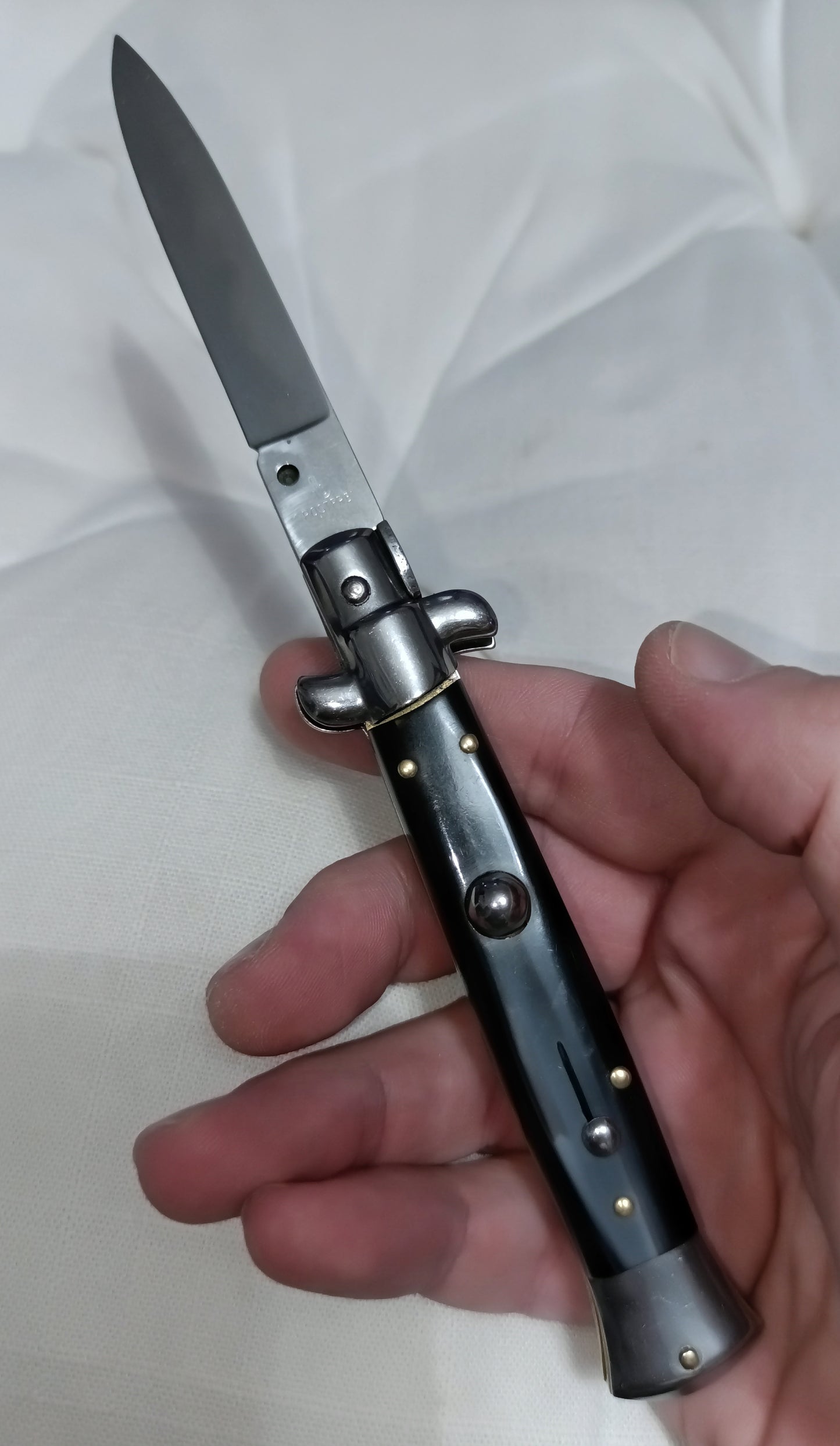 Stiletto automatico italiano - Black Grey handle version 21 cm (ricondizionato)
