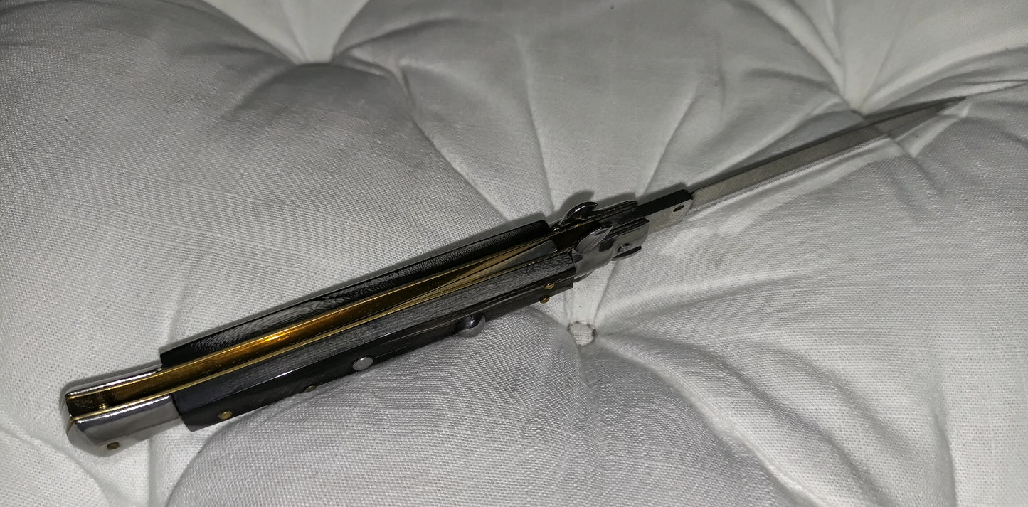 Stiletto automatico italiano - Corno di bufalo Daga version 28 cm