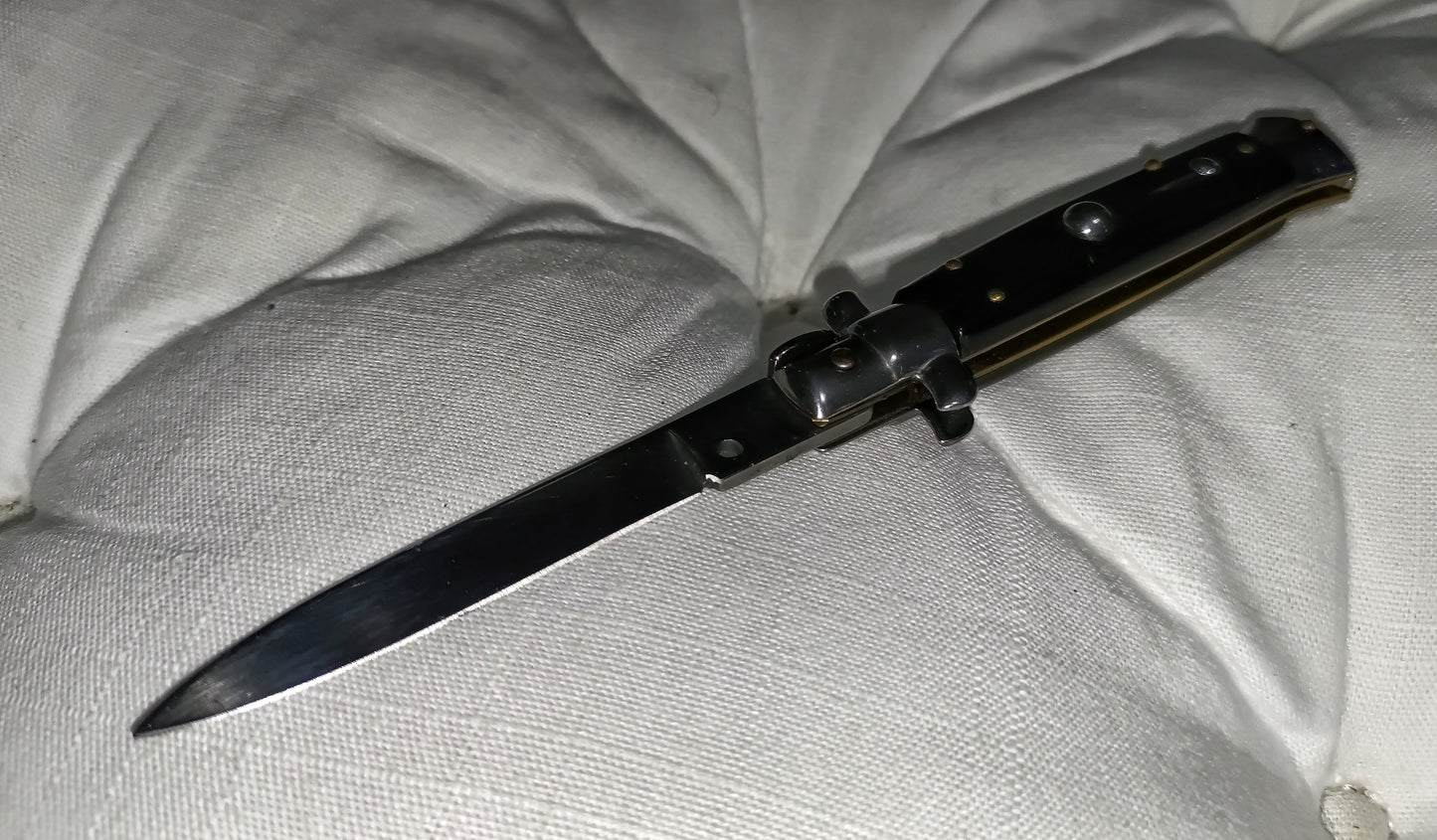 Stiletto automatico italiano - Black handle version 19,5 cm (ricondizionato)