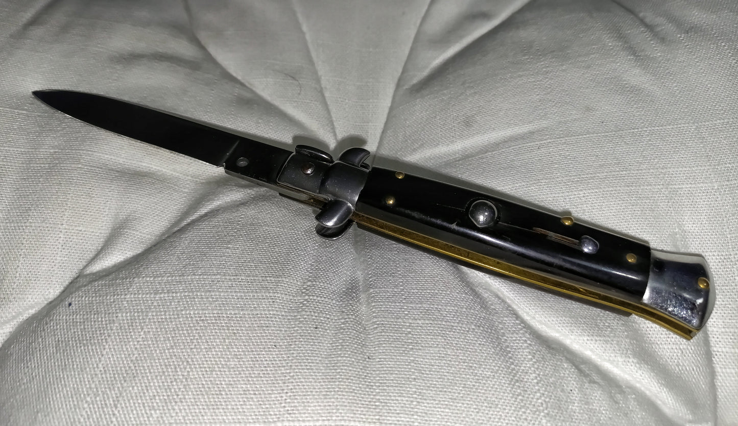 Stiletto automatico italiano - Black handle version 19,5 cm (ricondizionato)