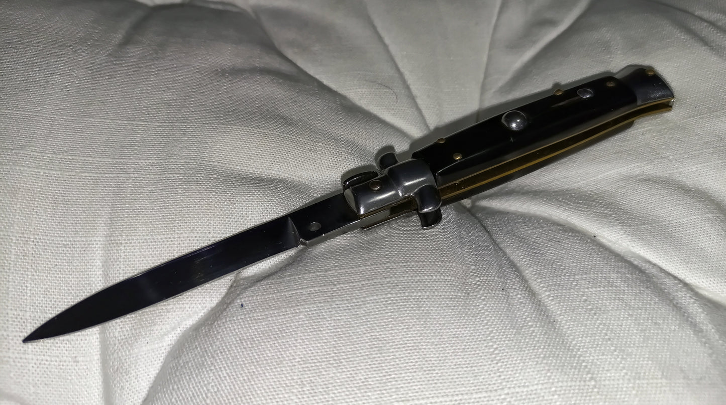 Stiletto automatico italiano - Black handle version 19,5 cm (ricondizionato)
