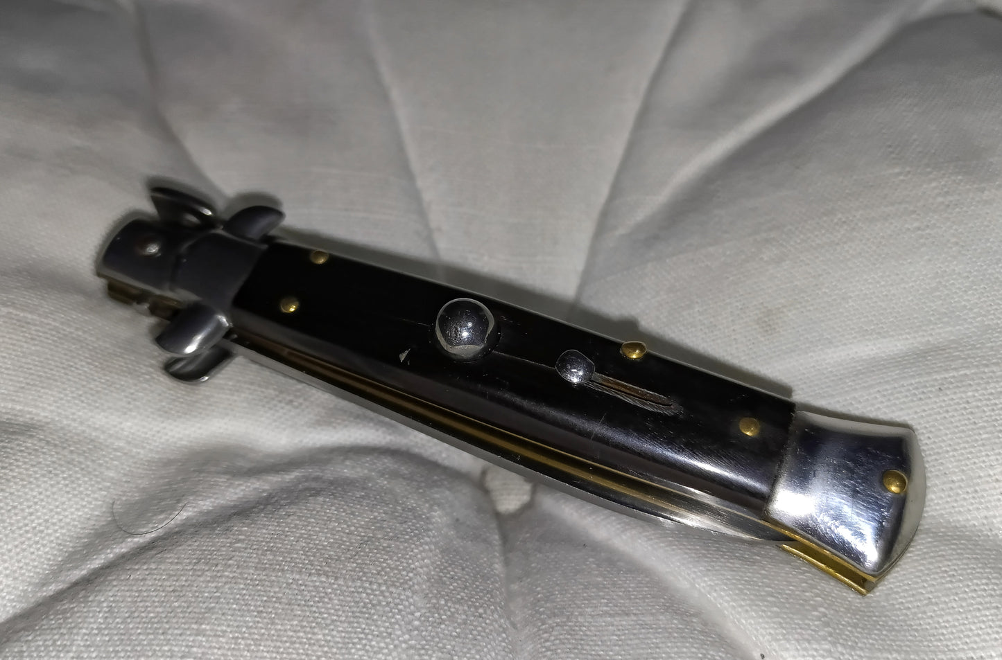Stiletto automatico italiano - Black handle version 19,5 cm (ricondizionato)