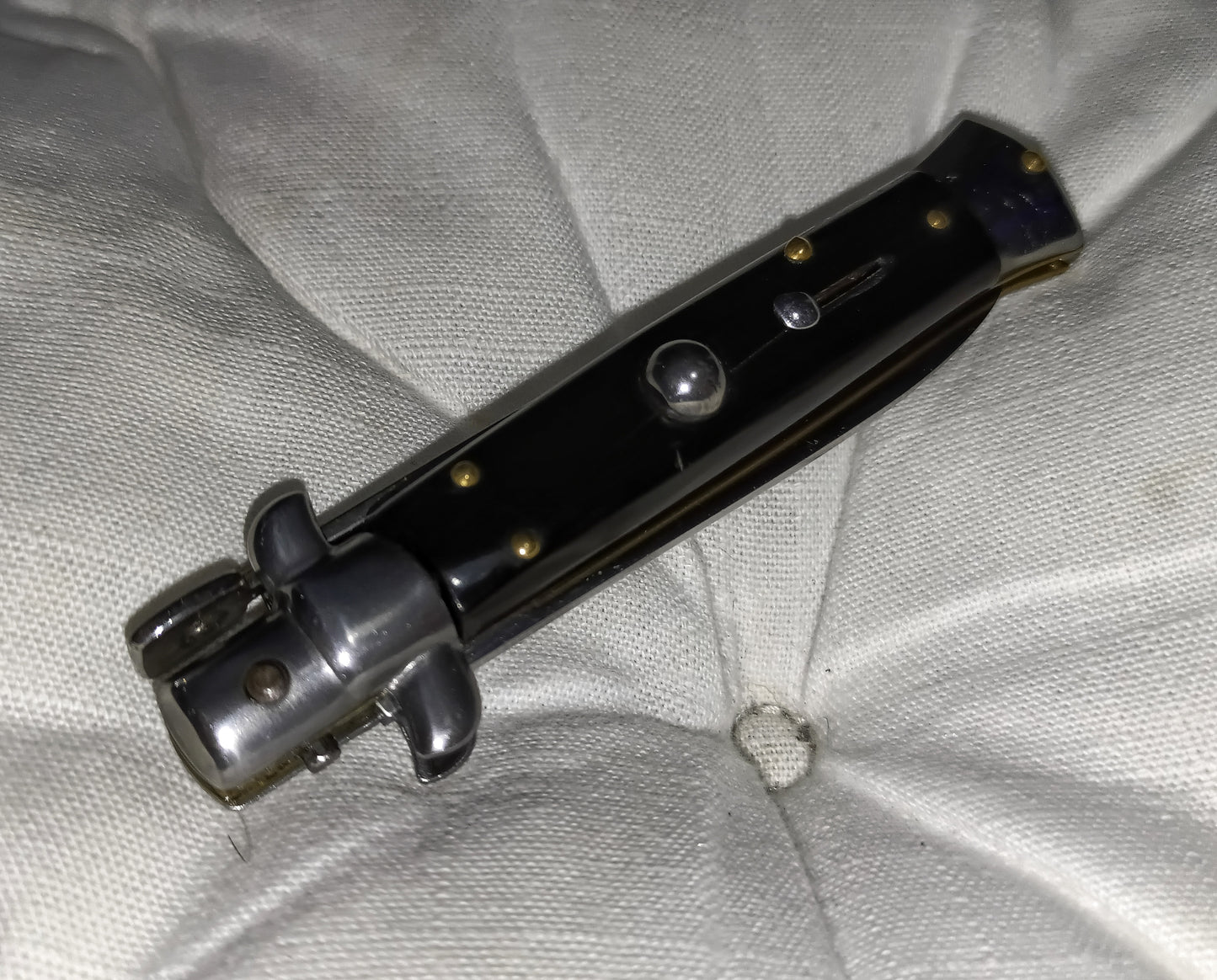 Stiletto automatico italiano - Black handle version 19,5 cm (ricondizionato)