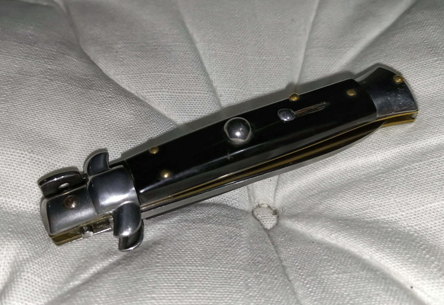 Stiletto automatico italiano - Black handle version 19,5 cm (ricondizionato)