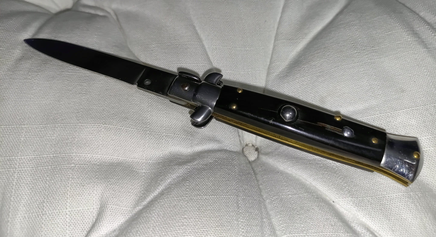 Stiletto automatico italiano - Black handle version 19,5 cm (ricondizionato)