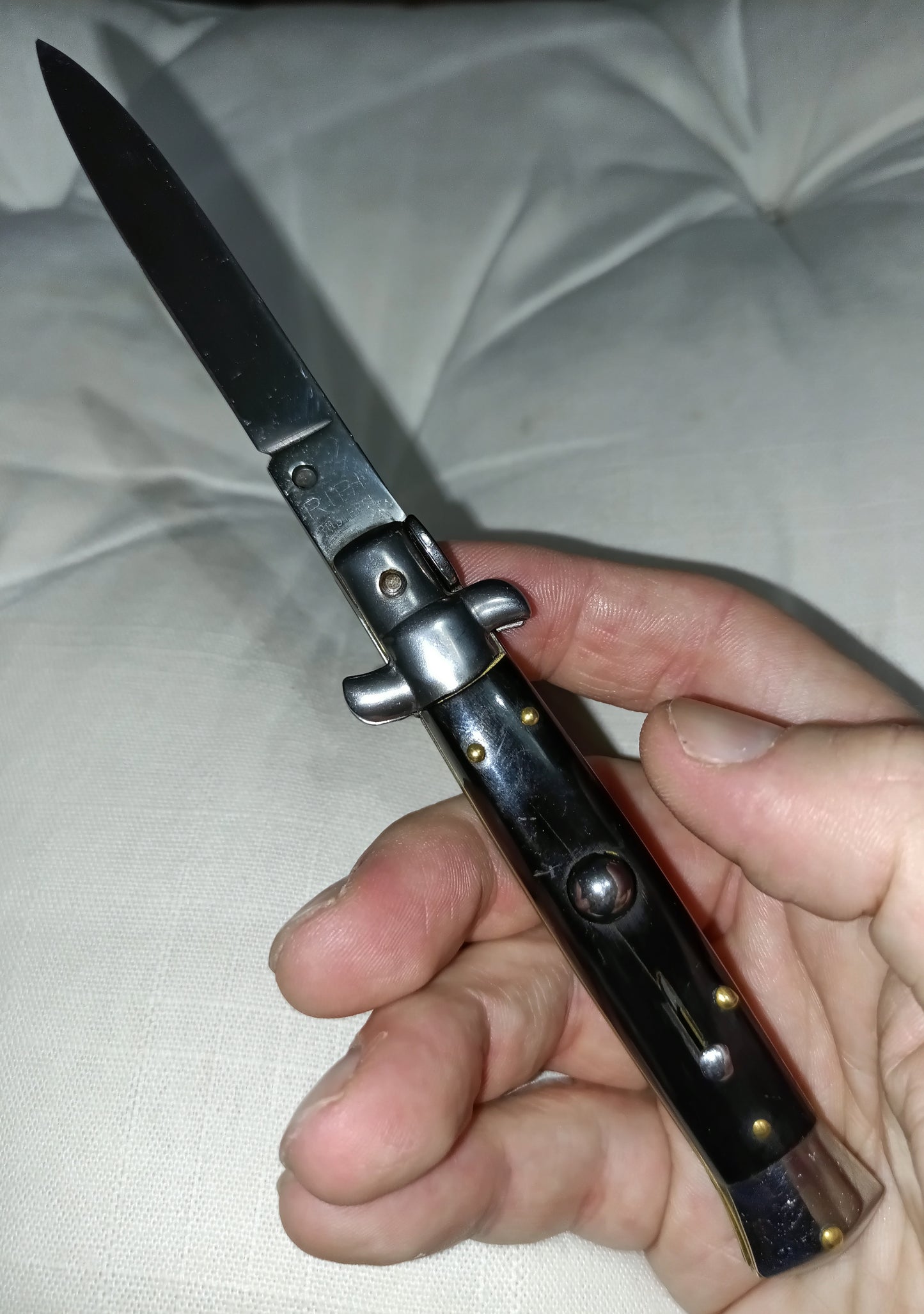 Stiletto automatico italiano - Black handle version 19,5 cm (ricondizionato)