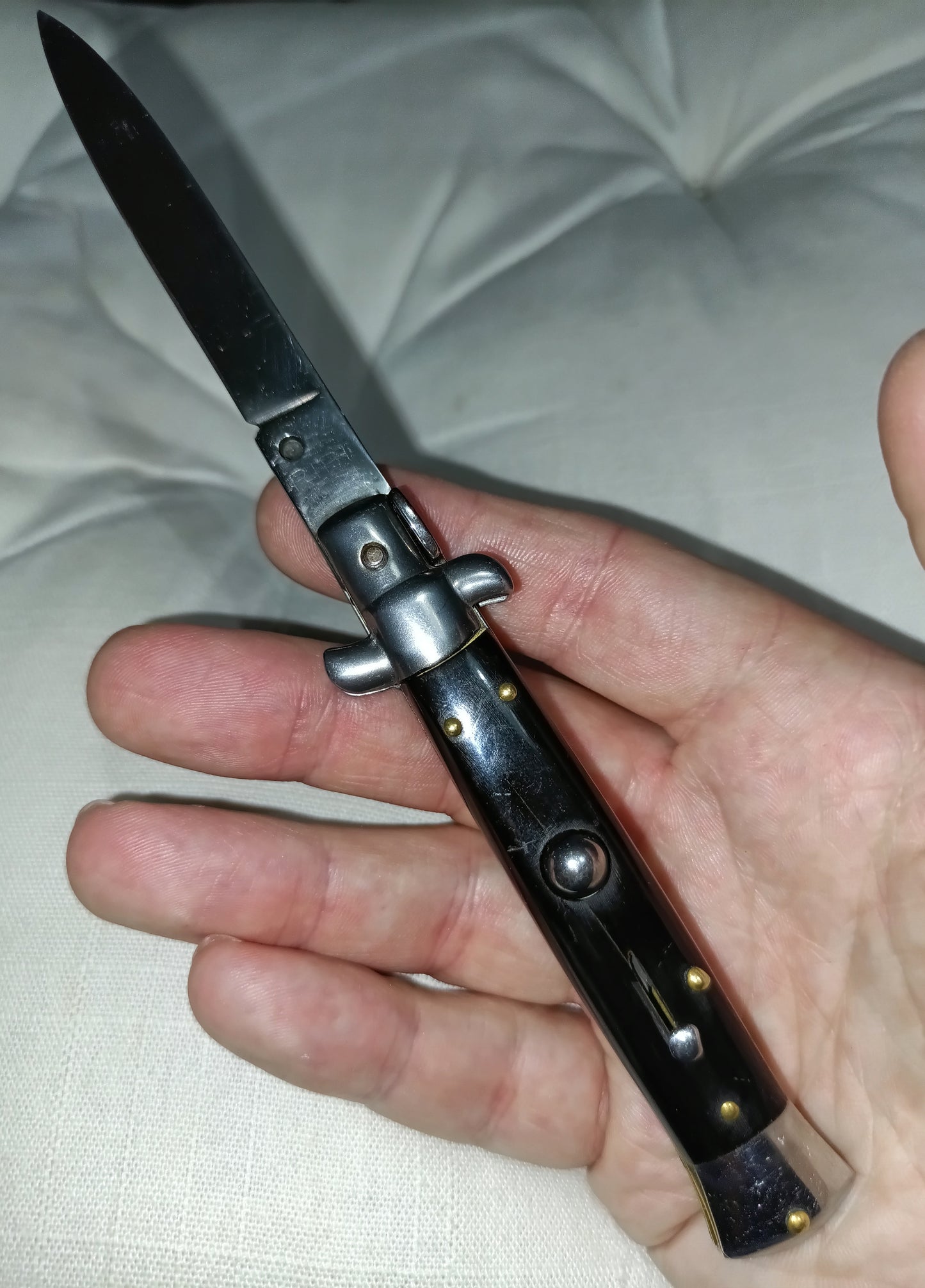 Stiletto automatico italiano - Black handle version 19,5 cm (ricondizionato)
