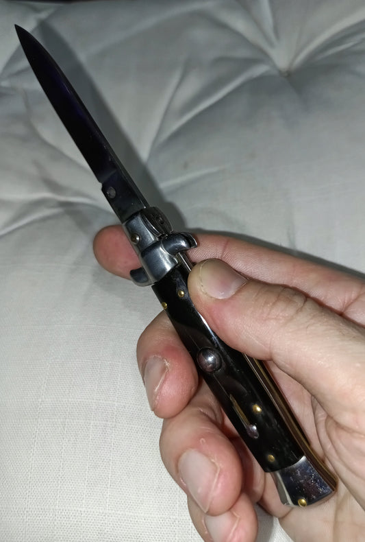 Stiletto automatico italiano - Black handle version 19,5 cm (ricondizionato)