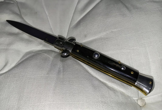 Stiletto automatico vintage italiano - Black handle version 21 cm (ricondizionato)
