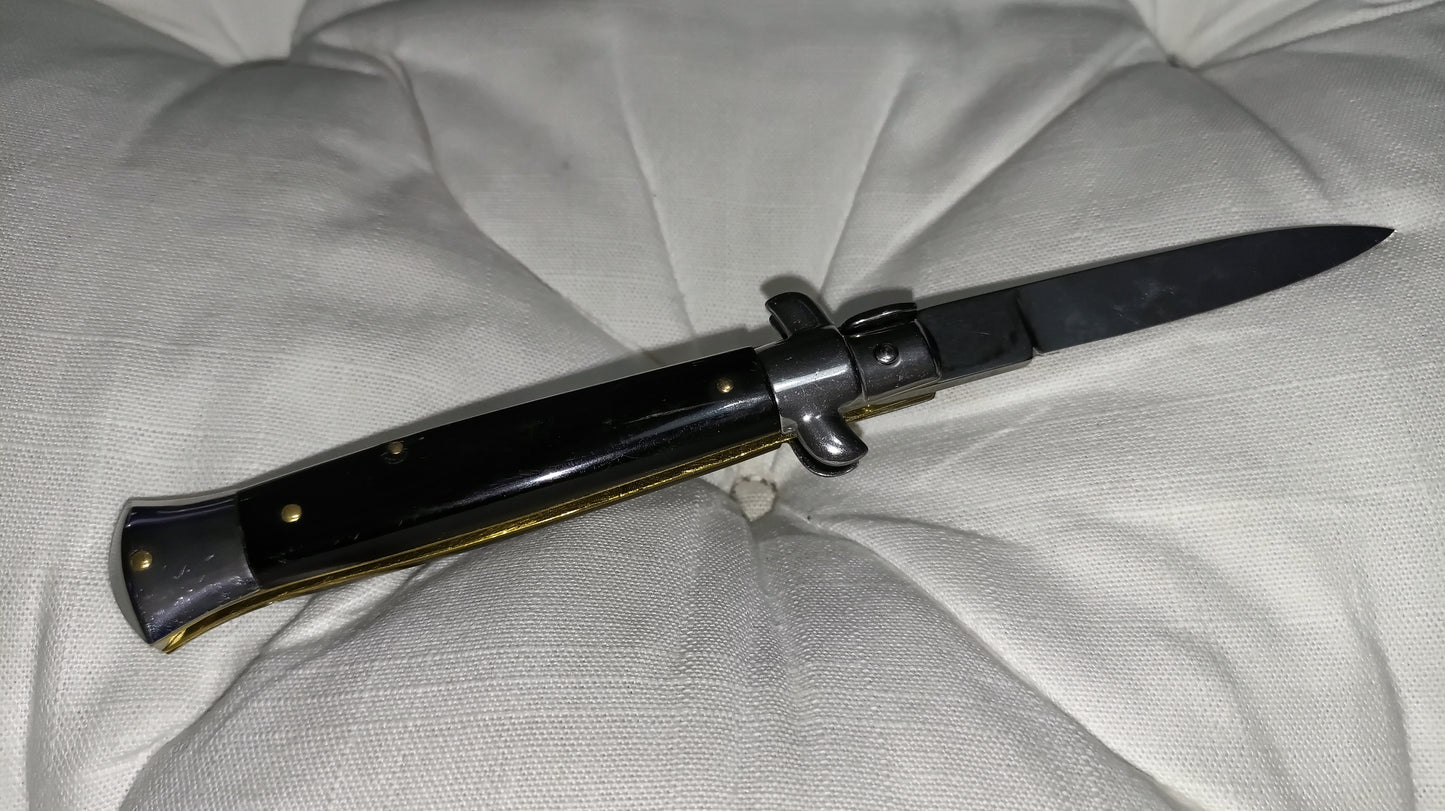 Stiletto automatico vintage italiano - Black handle version 21 cm (ricondizionato)